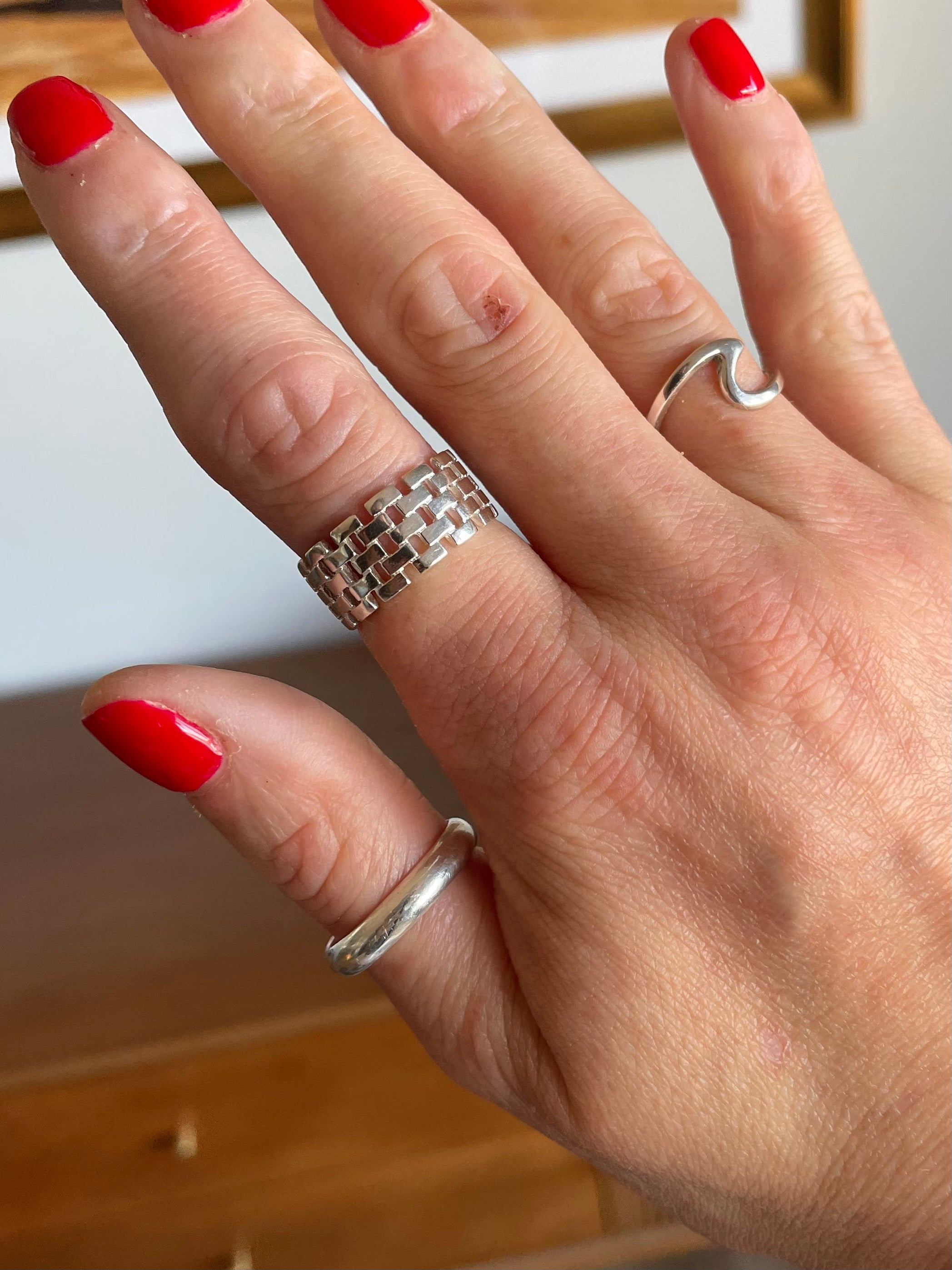 Silver Weave Ring