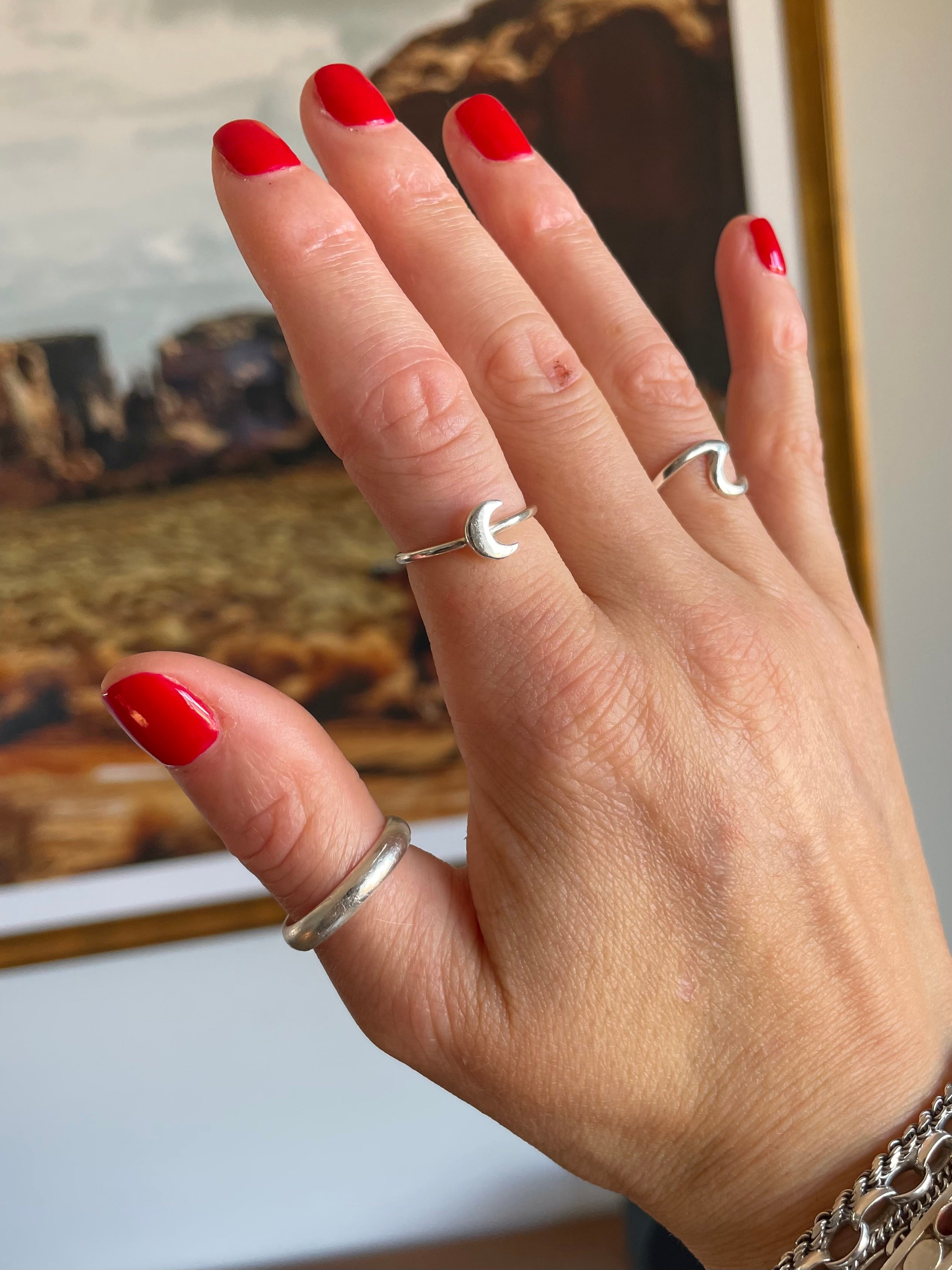 Baby Crescent Moon Ring