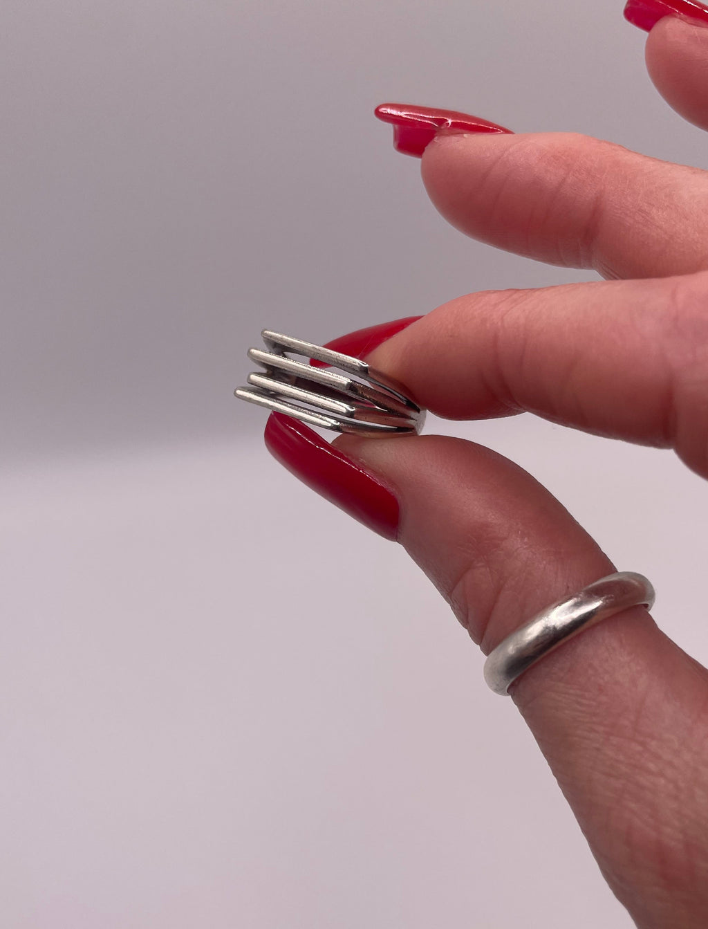 Sterling Silver Cage Ring