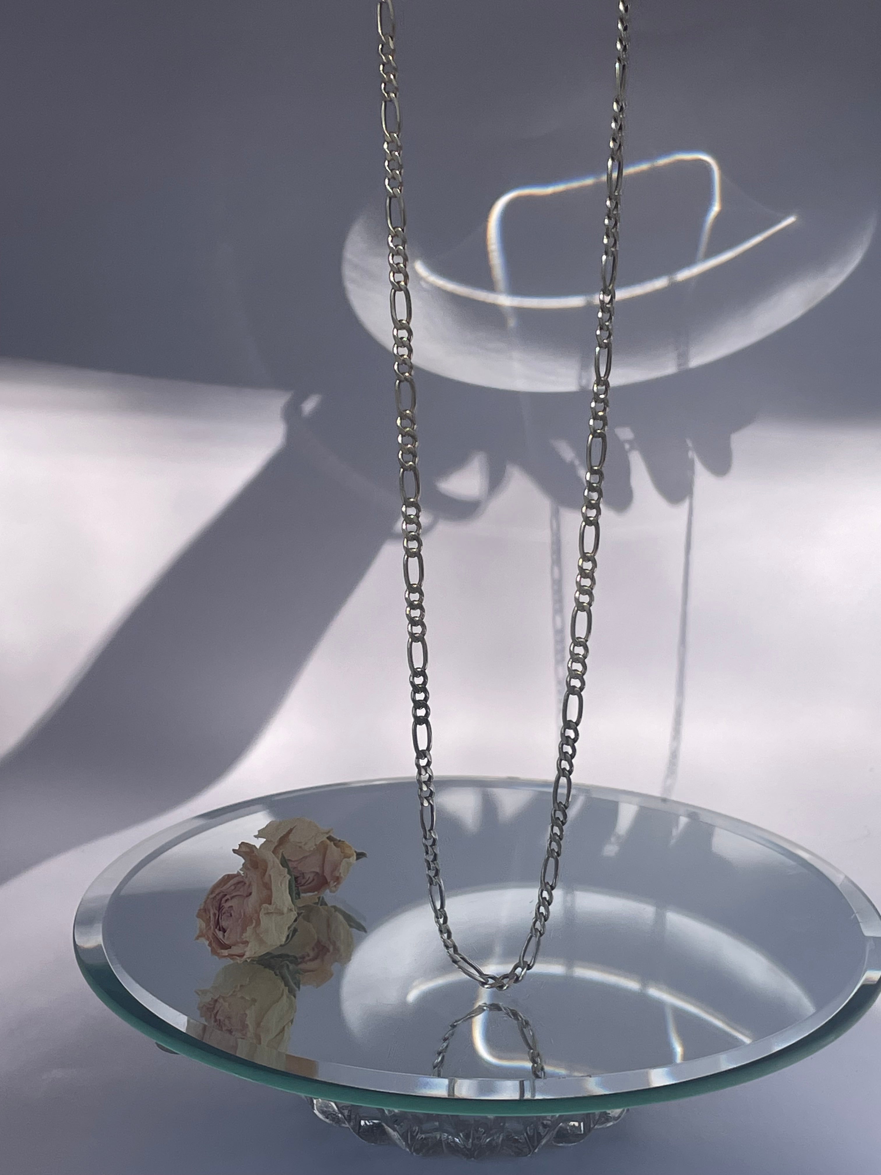 Sterling Silver Figaro Classic Chain Necklace
