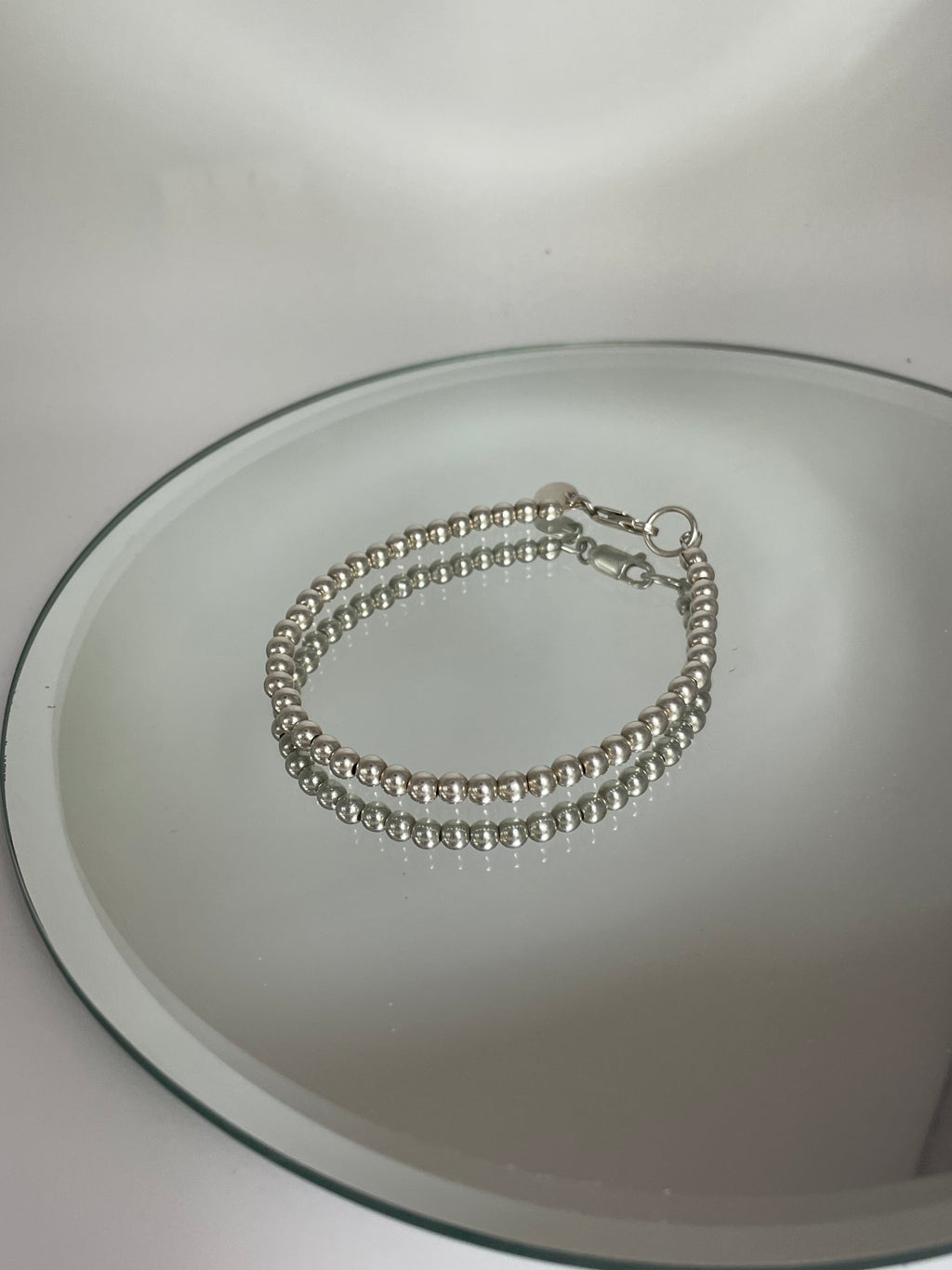 Silver Bead Stacking Bracelet
