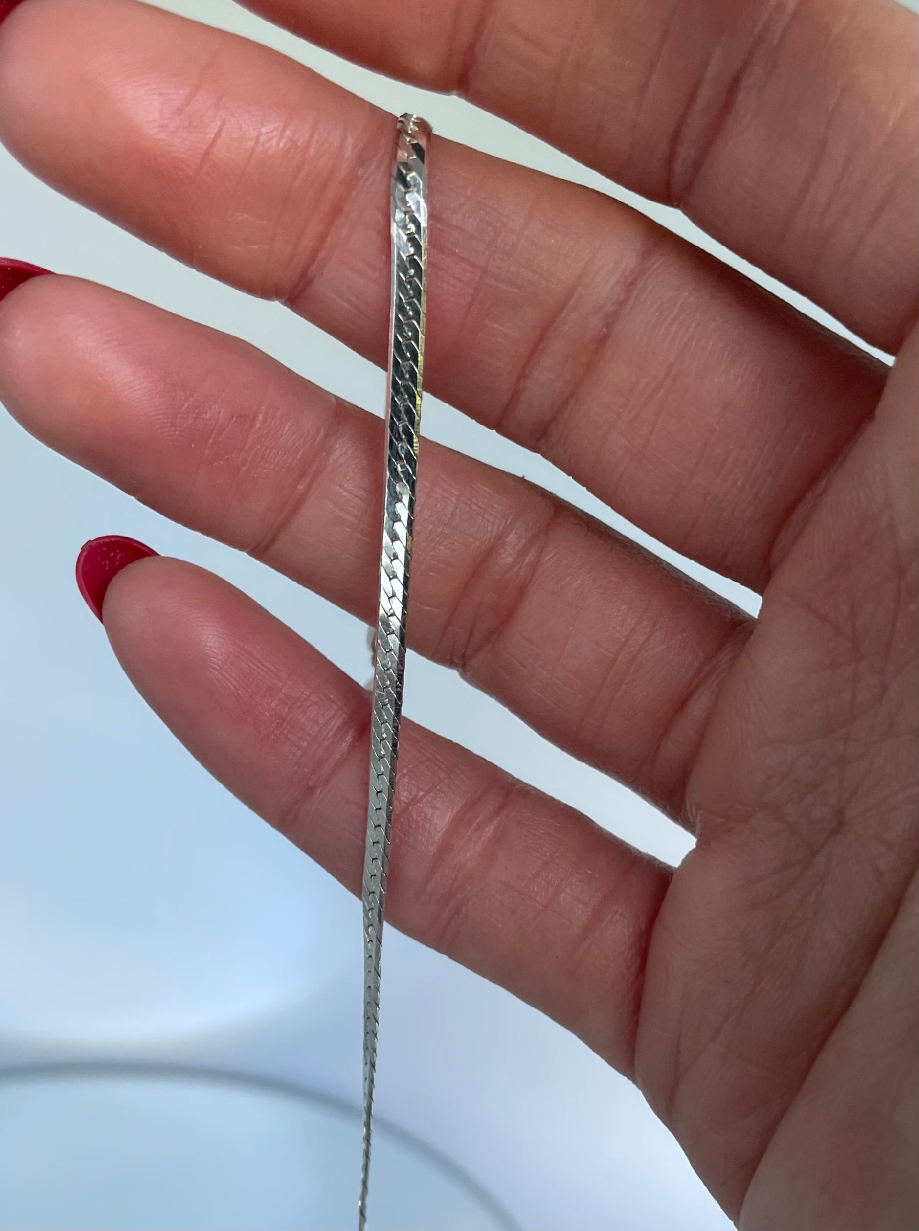Vintage Sterling Silver Chain Bracelet
