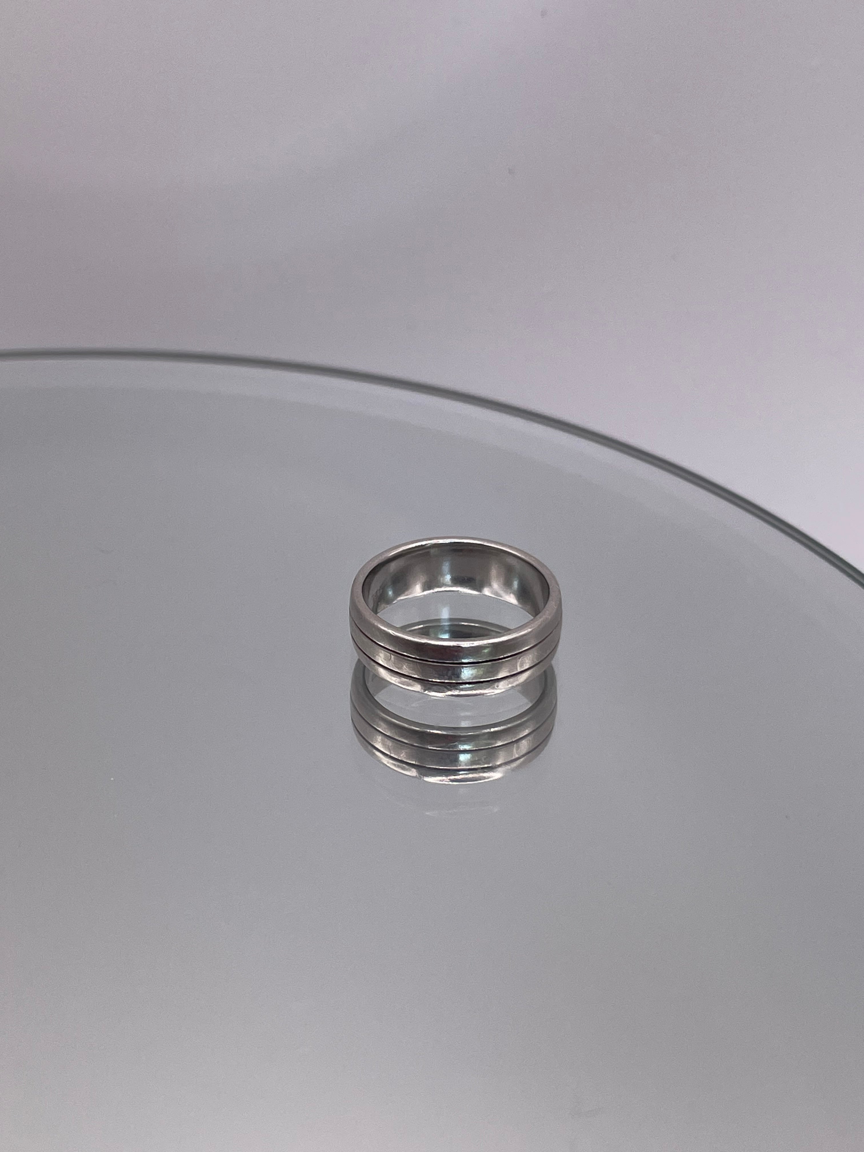 Sterling Silver Triple Band Minimal Stacking Ring