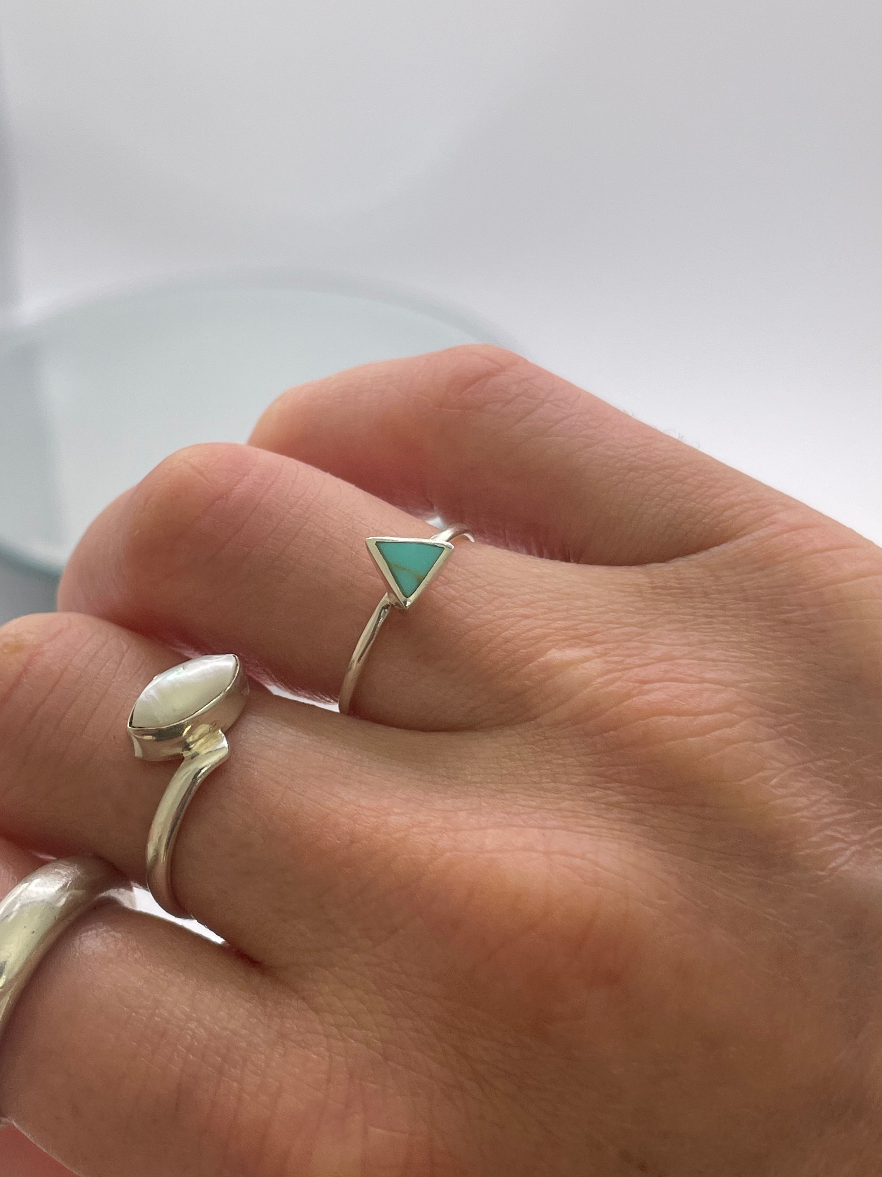 A Sliver of Turquoise Ring