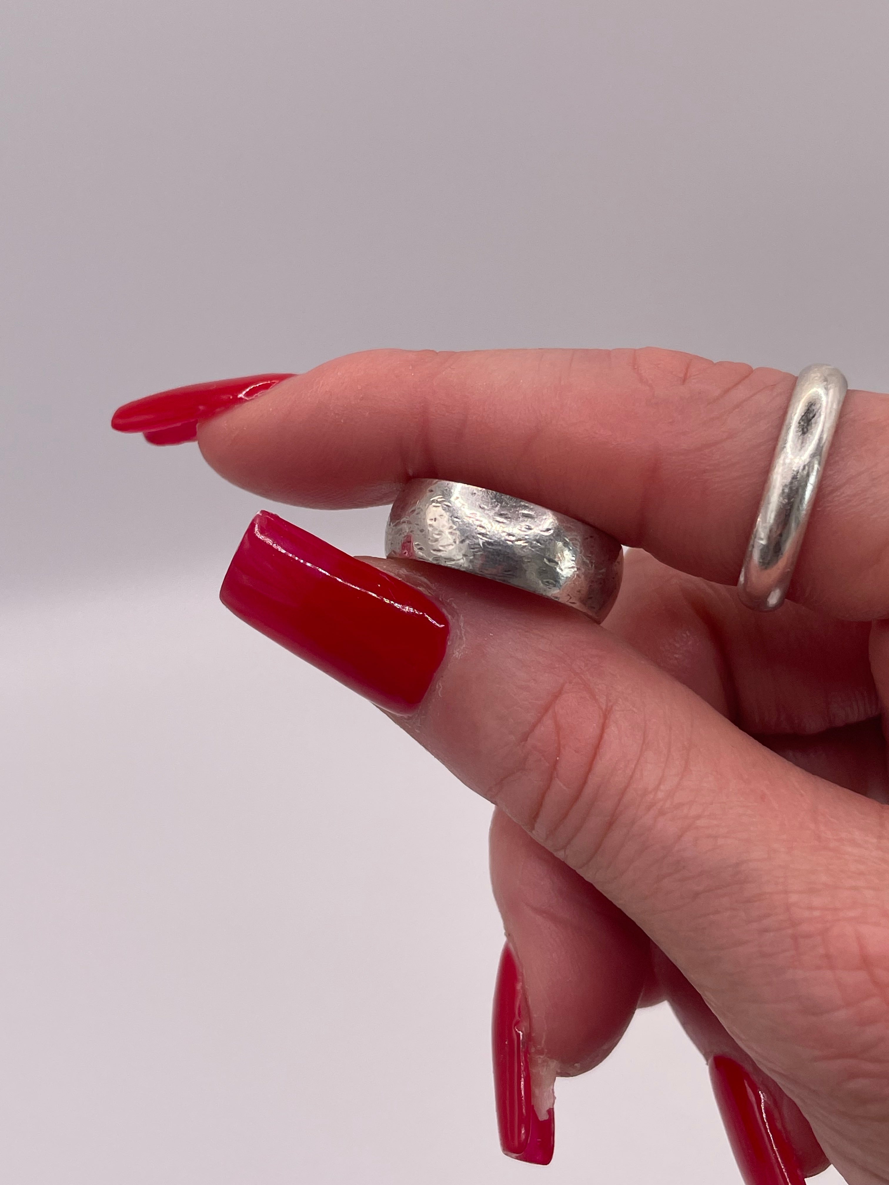 Wide Sterling Silver Band