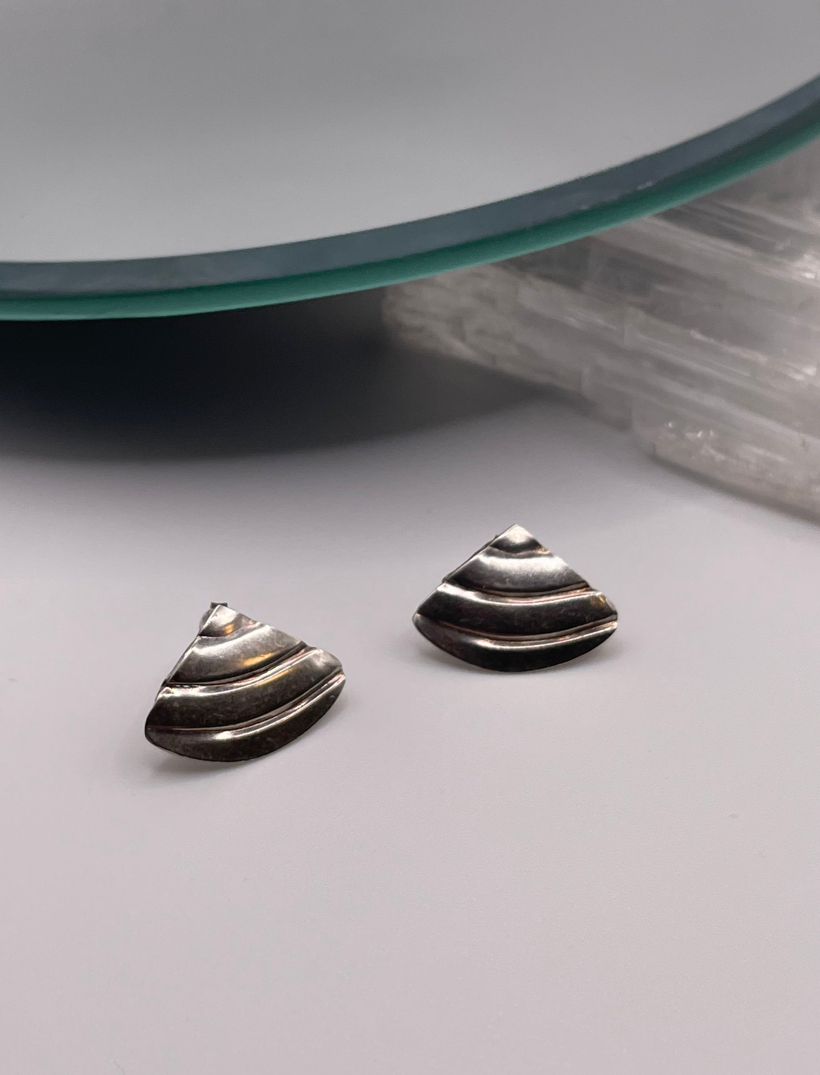 Sterling Silver Dainty Shell Earrings