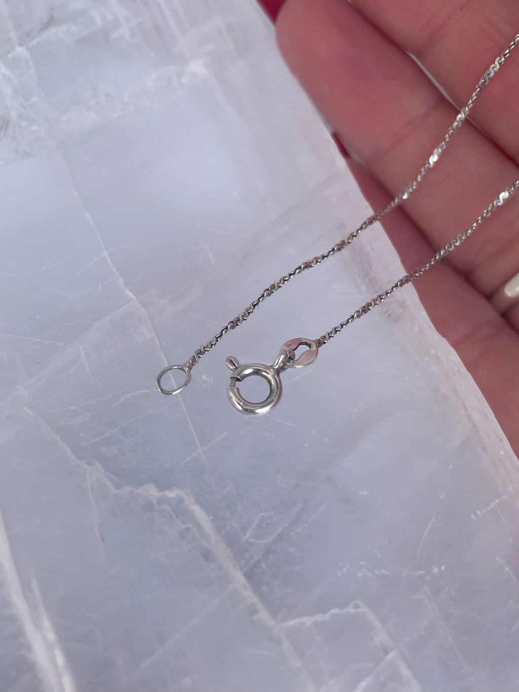 Vintage Sterling Silver S Chain Anklet