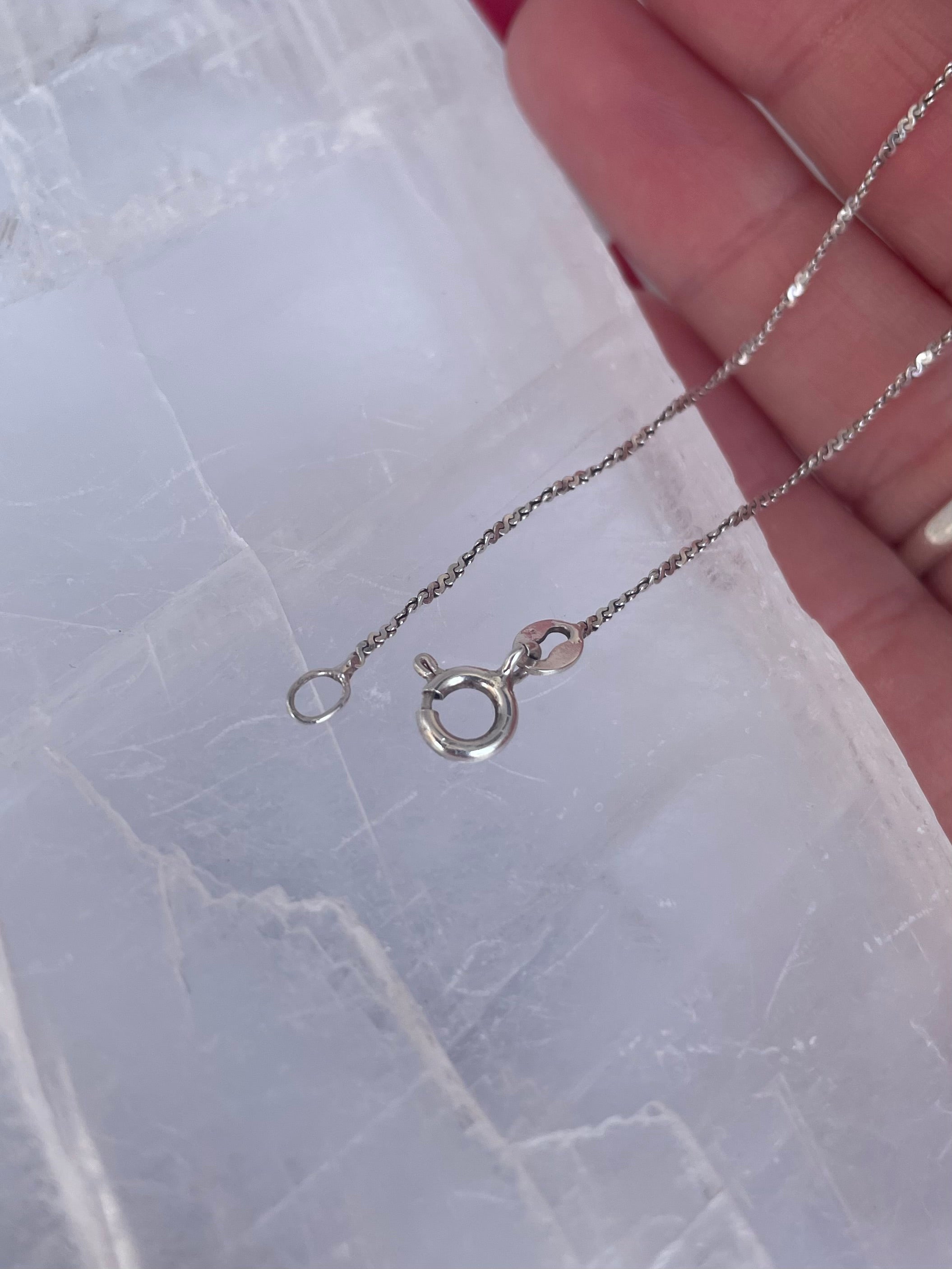 Vintage Sterling Silver S Chain Anklet