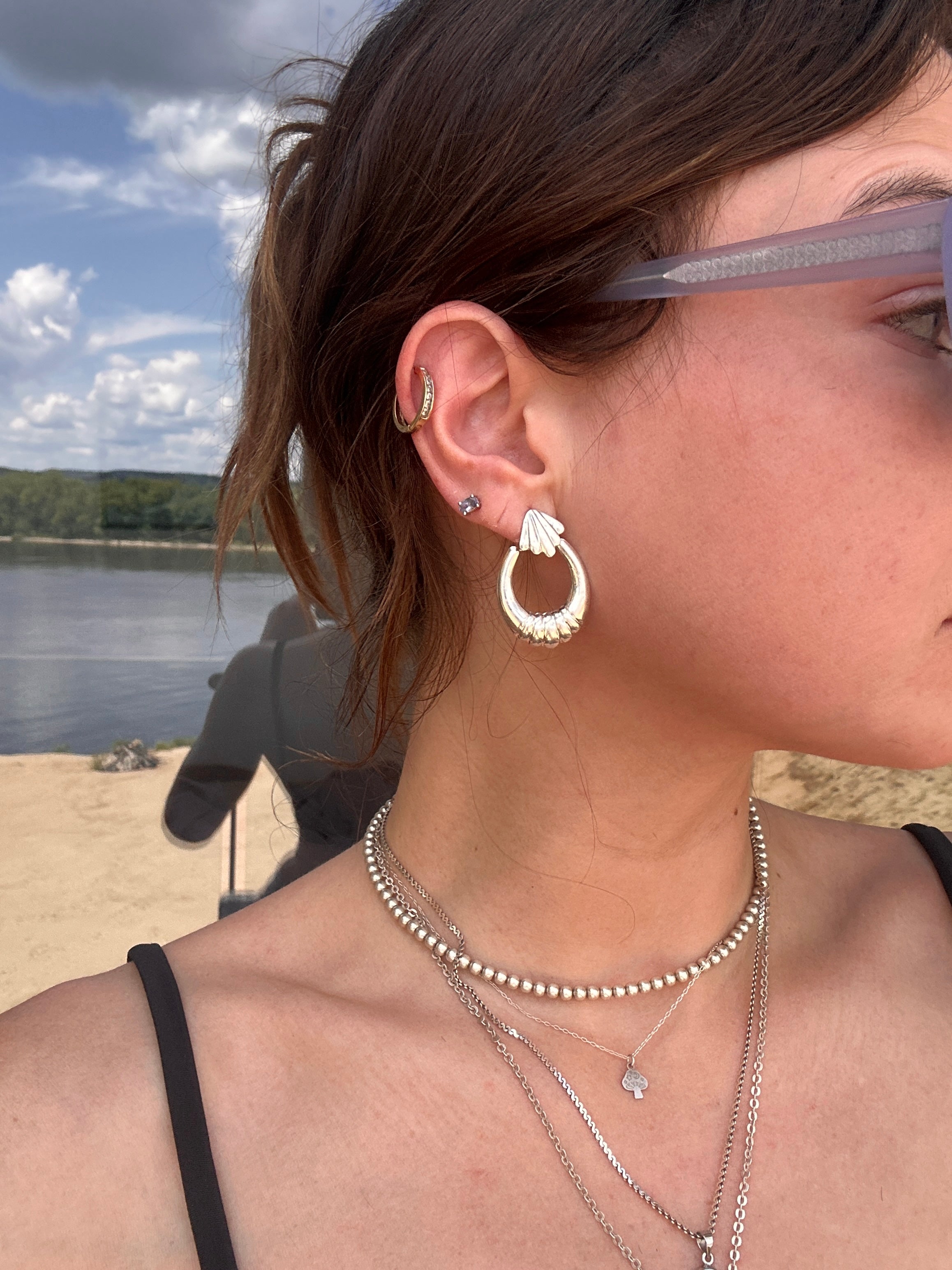 Vintage Door Knocker Earrings