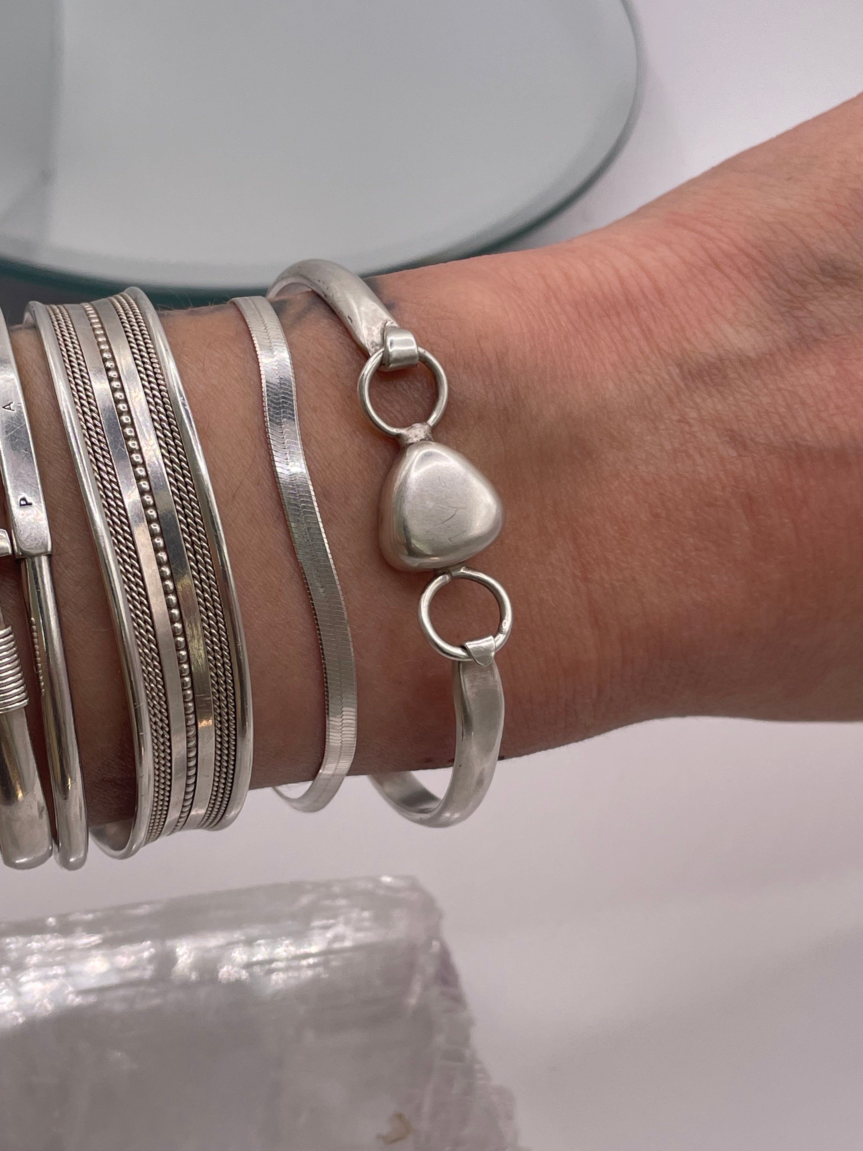 Hooked on You Bangle Bracelet