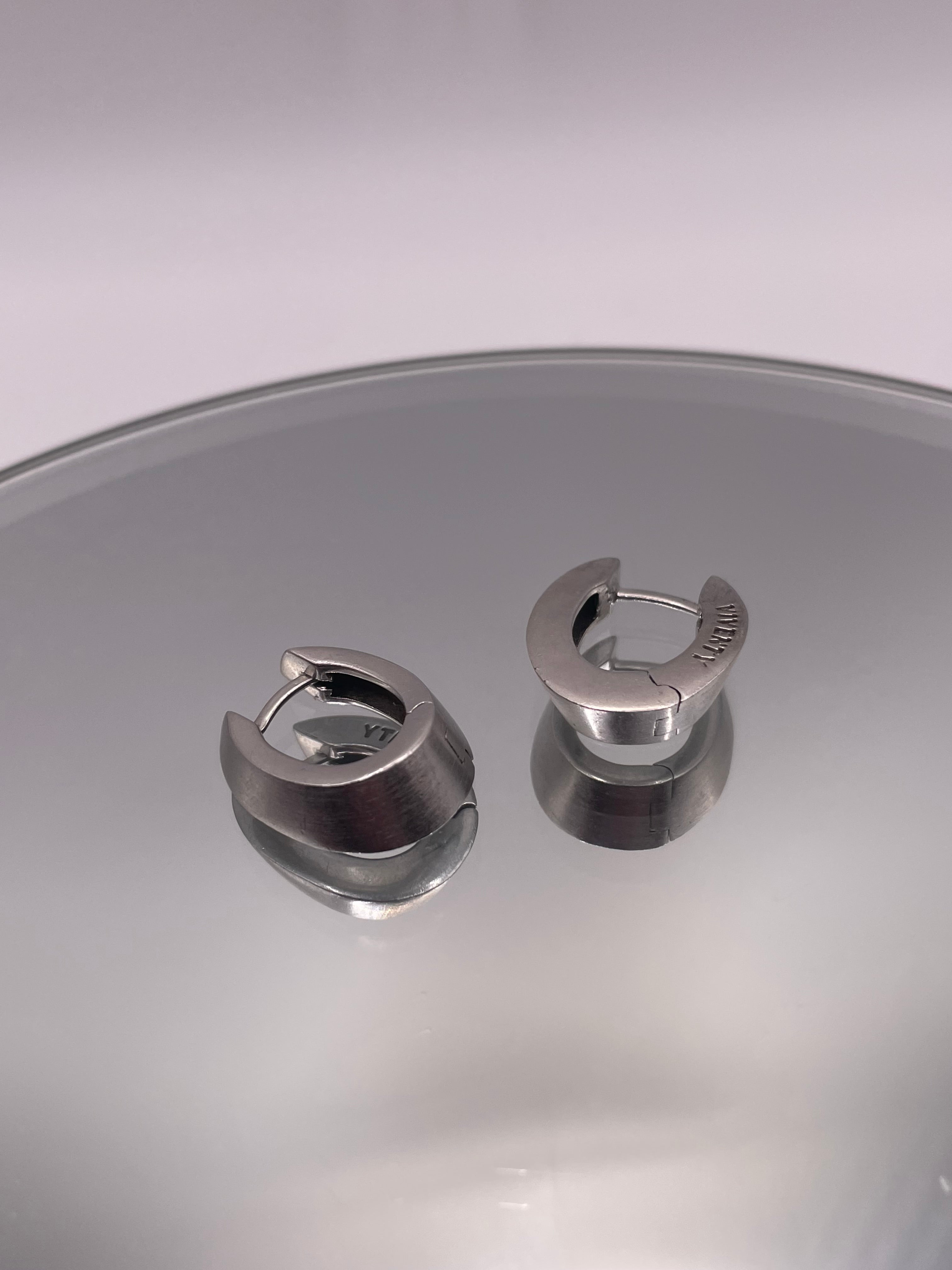 Sterling Silver Viventi Snap Hoop Earrings