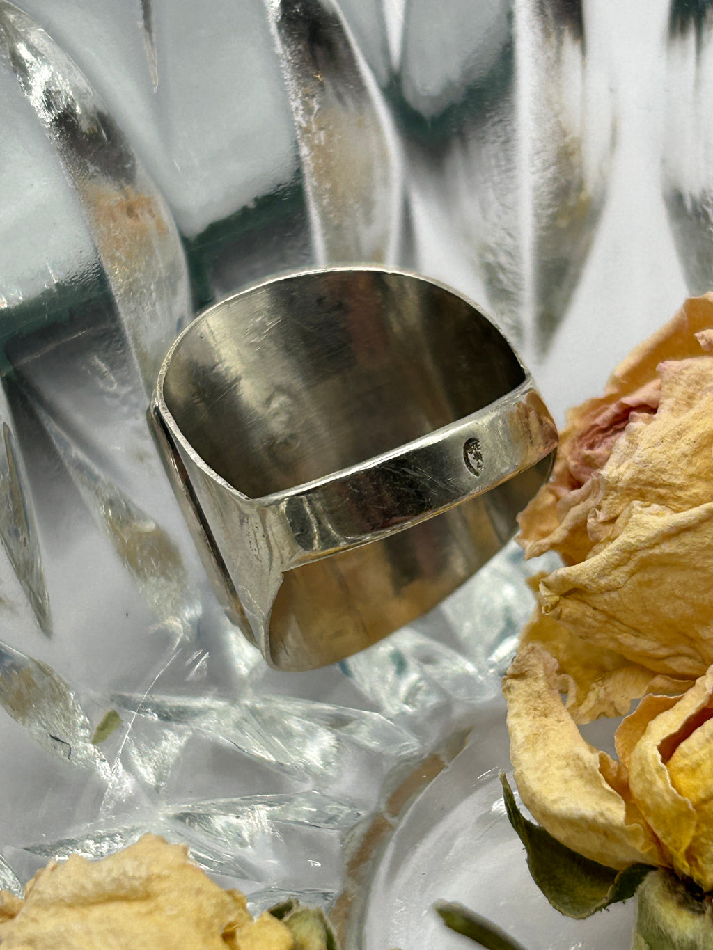 Sterling Silver Chunky Opalite Statement Ring