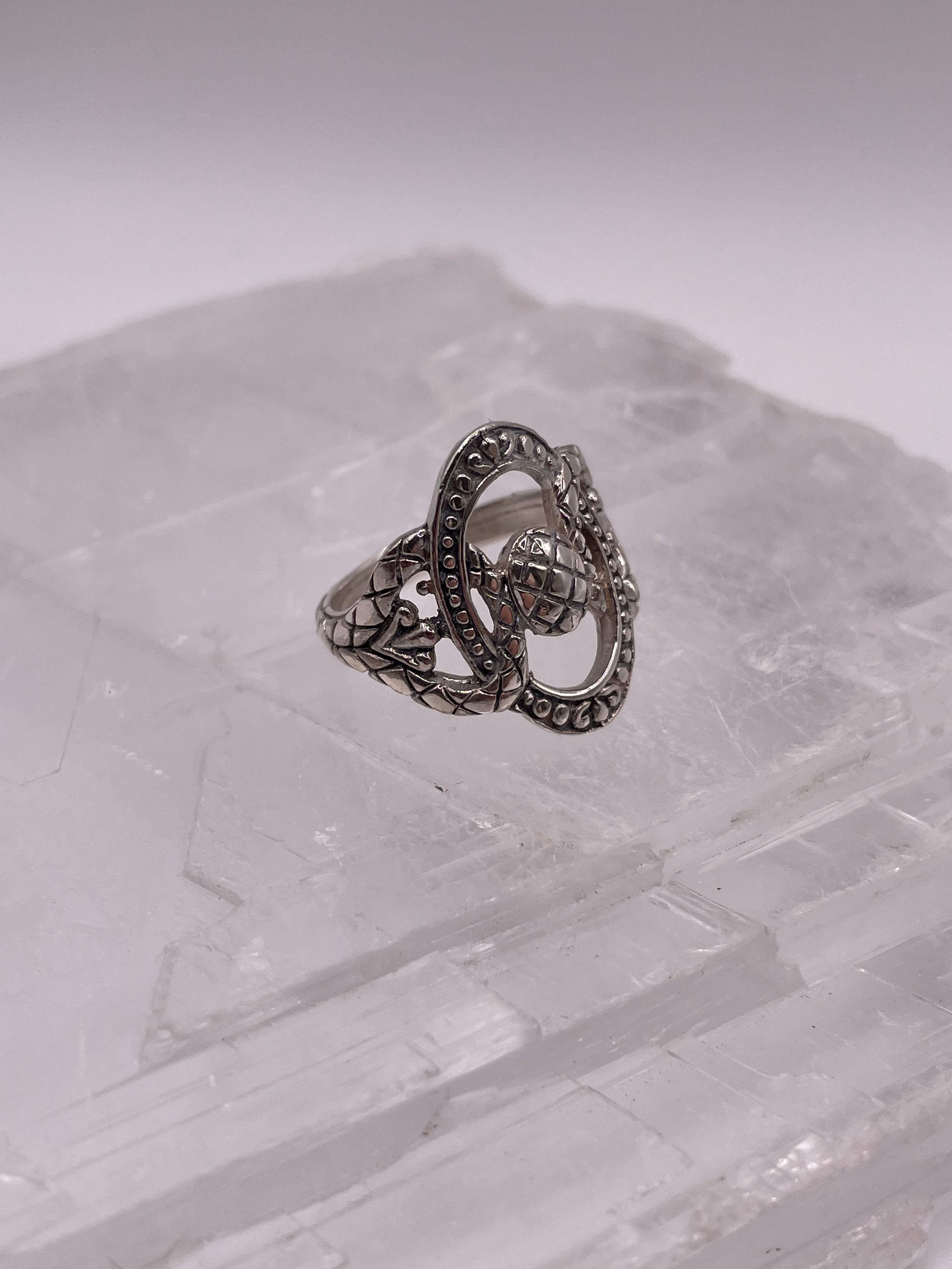Sterling Silver Ornate + Abstract Statement Ring