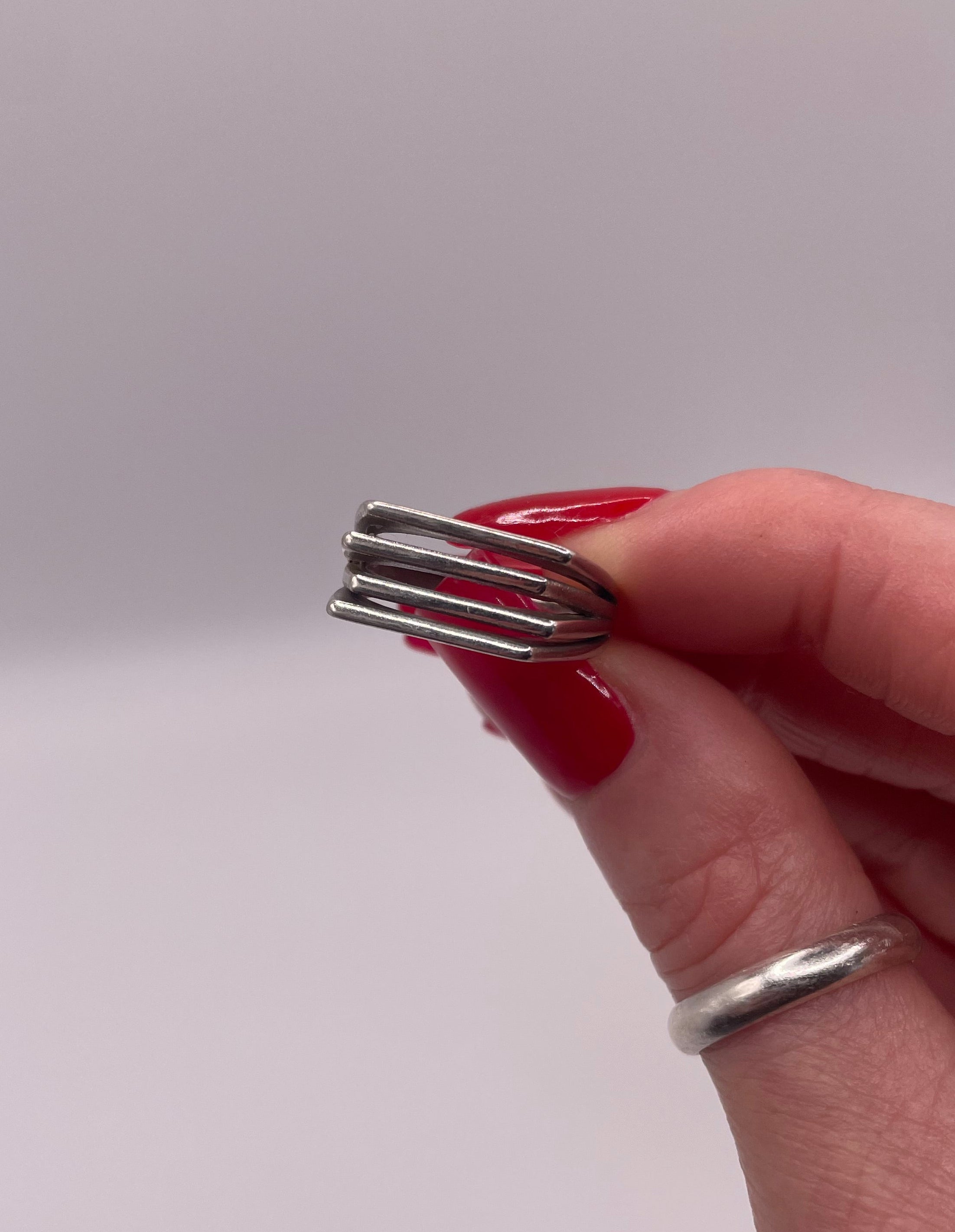 Sterling Silver Cage Ring