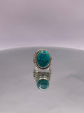 Sterling Silver Turquoise Statement Filigree Ring