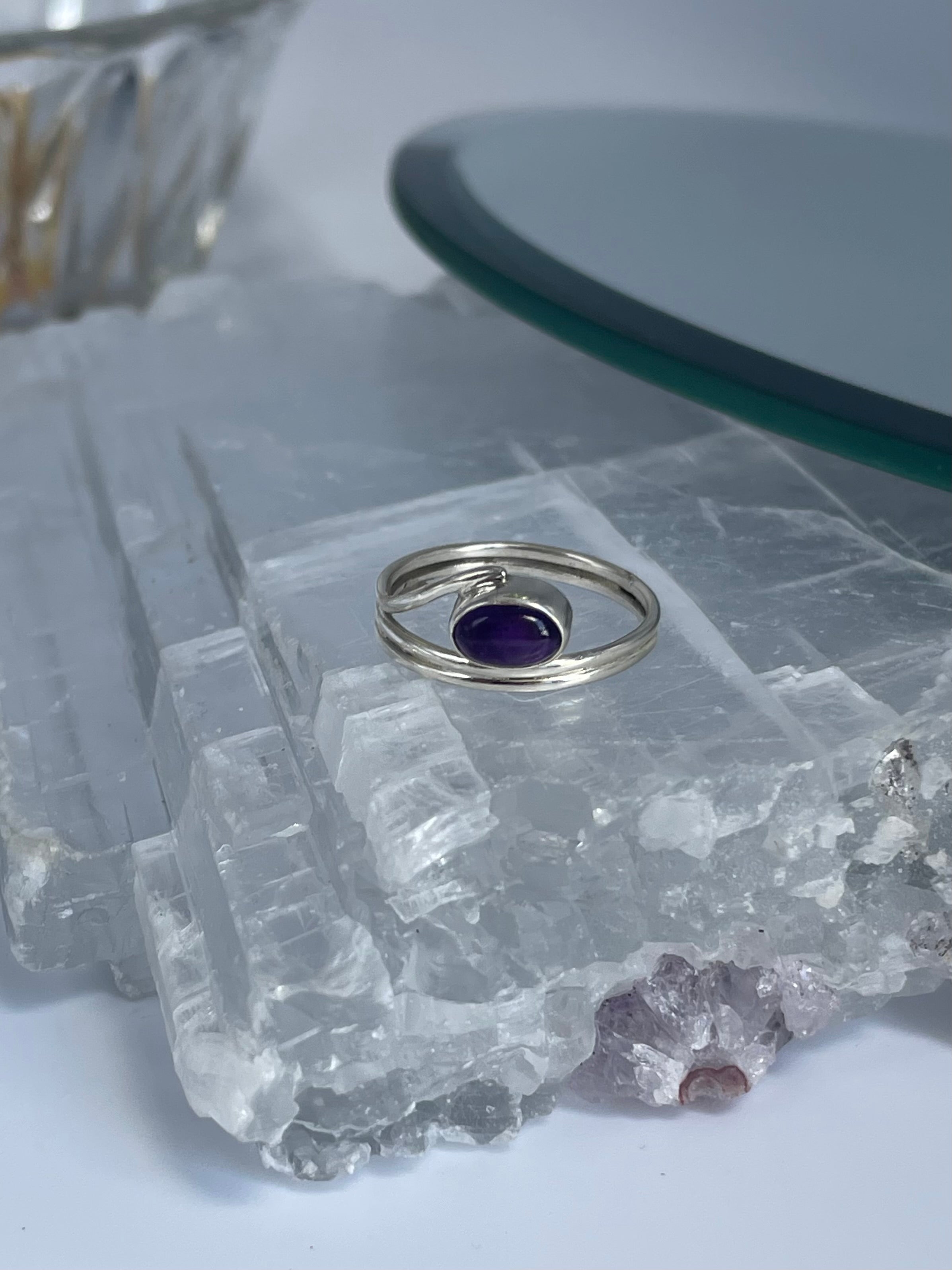 Eye of Horus Amethyst Ring