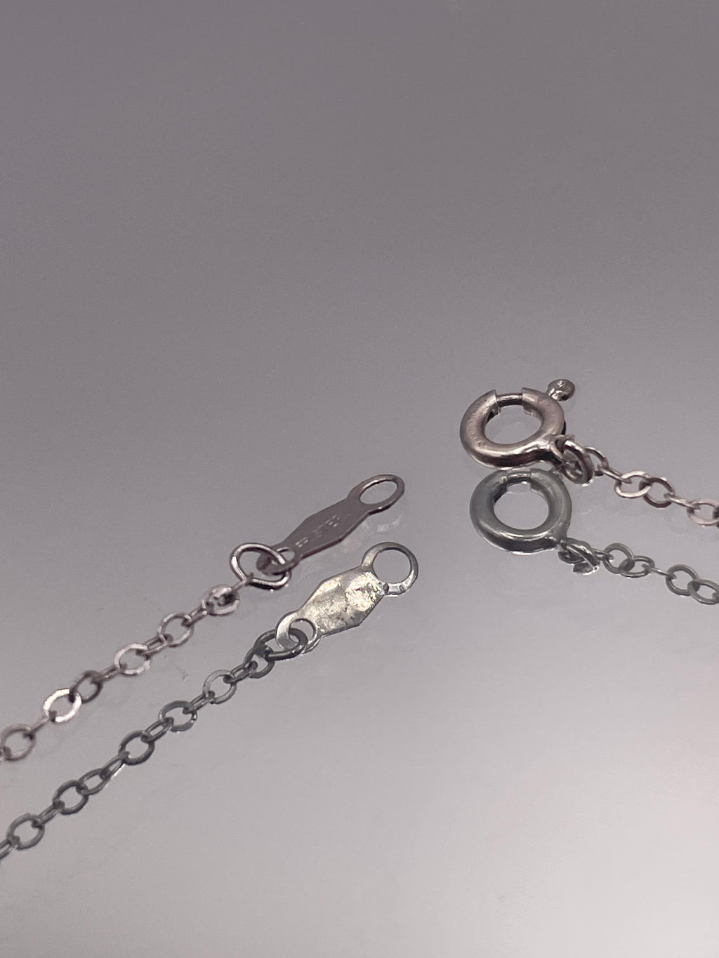 Sterling Silver Larimar Teardrop Necklace Delicate Chain