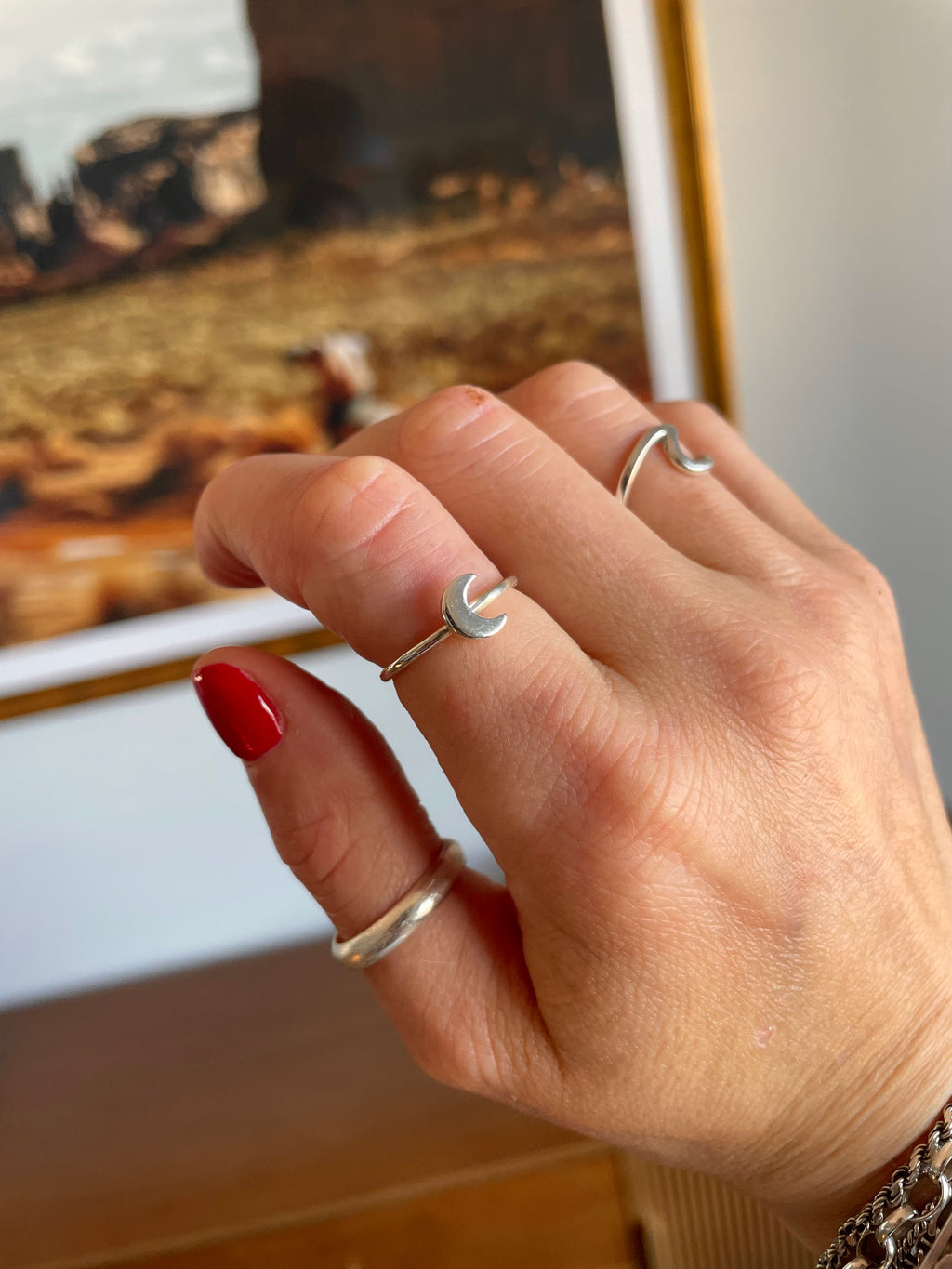 Baby Crescent Moon Ring