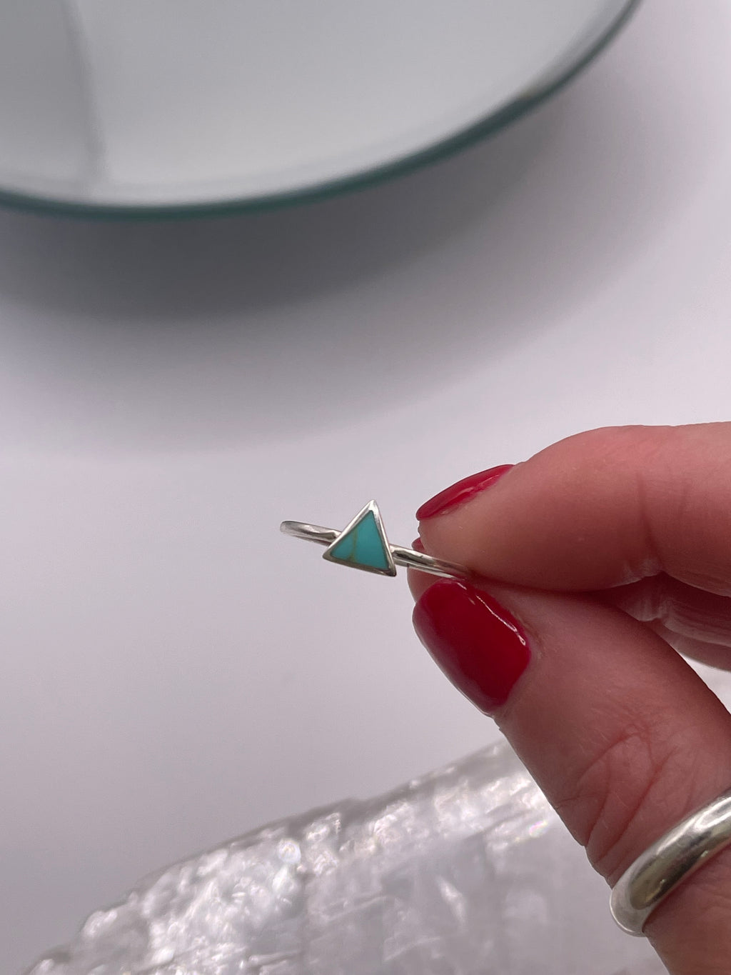A Sliver of Turquoise Ring