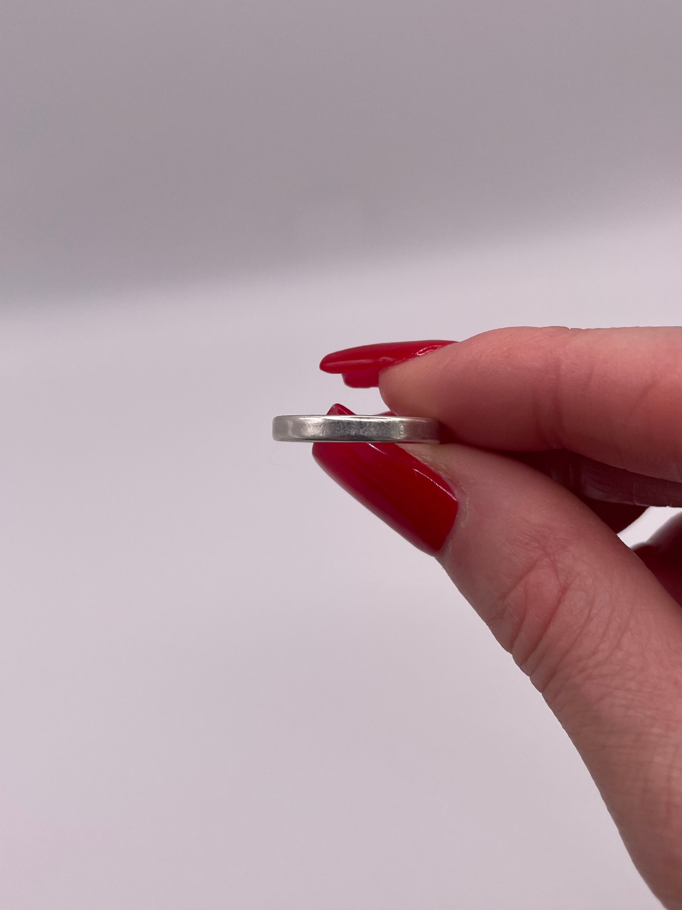 Sterling Silver Squared Edge Minimal Band Ring