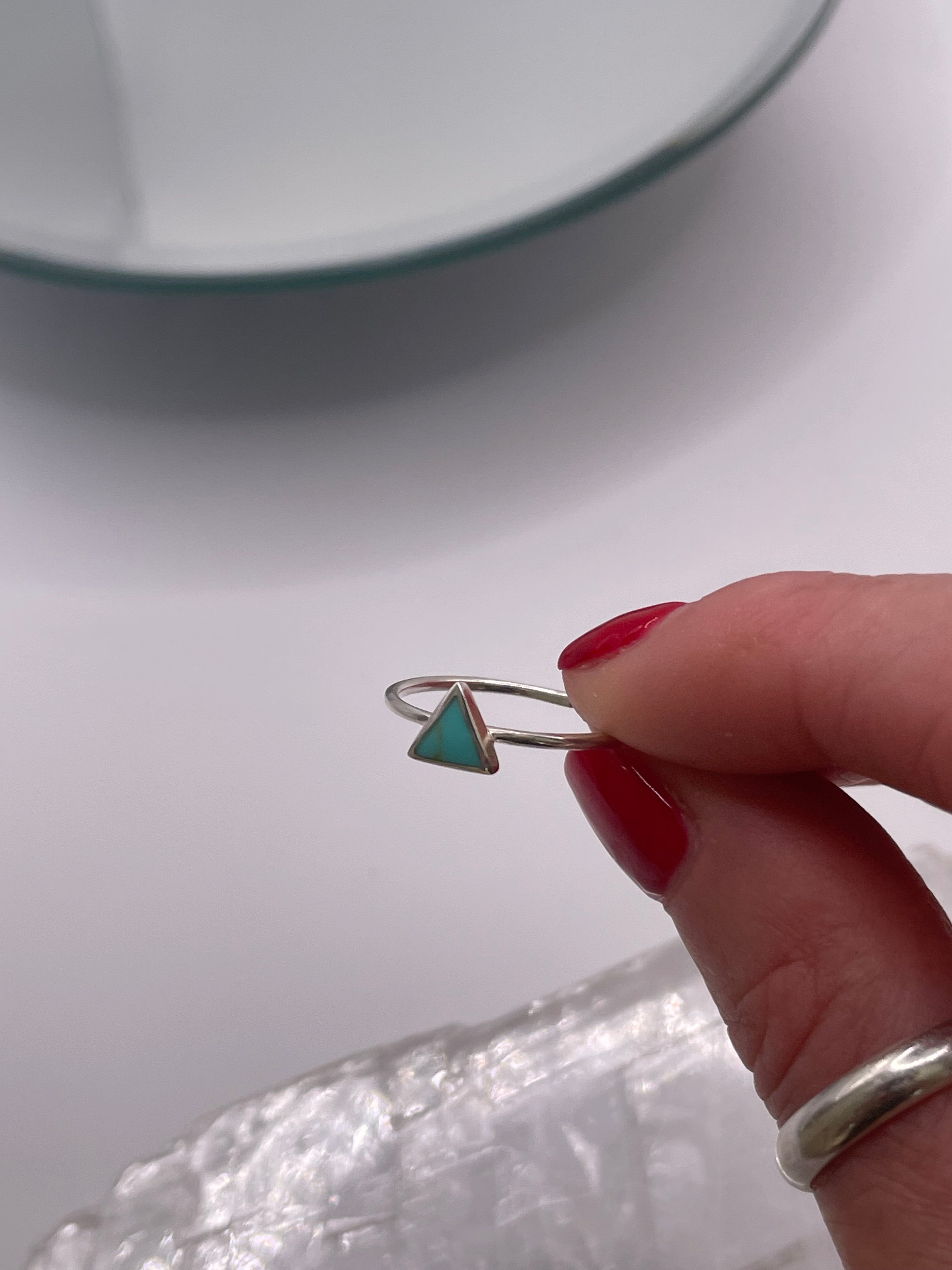 A Sliver of Turquoise Ring