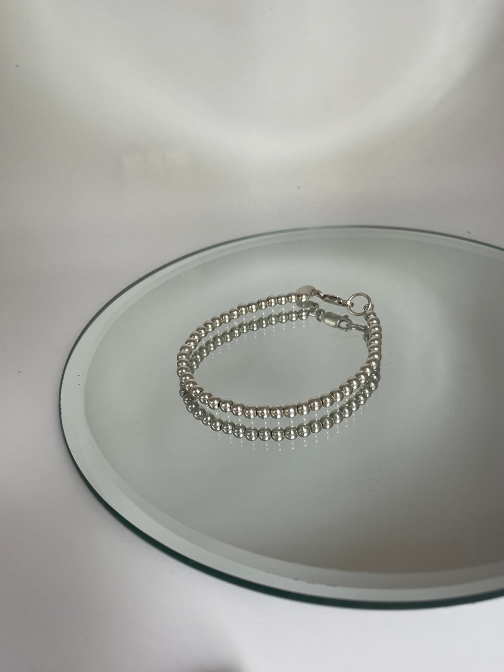 Silver Bead Stacking Bracelet