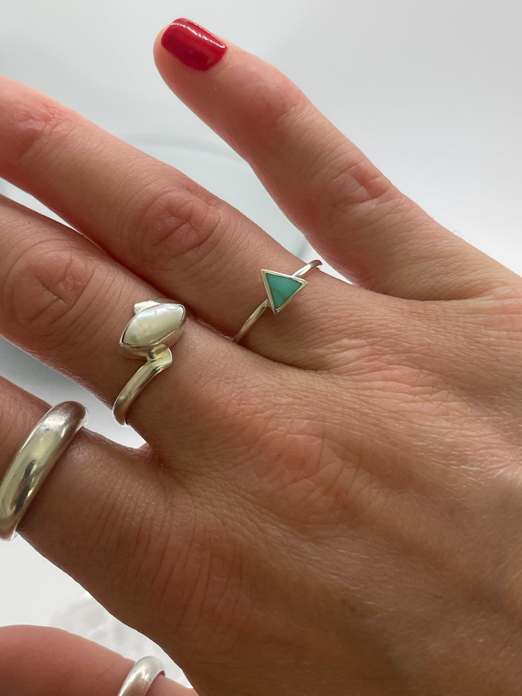 A Sliver of Turquoise Ring