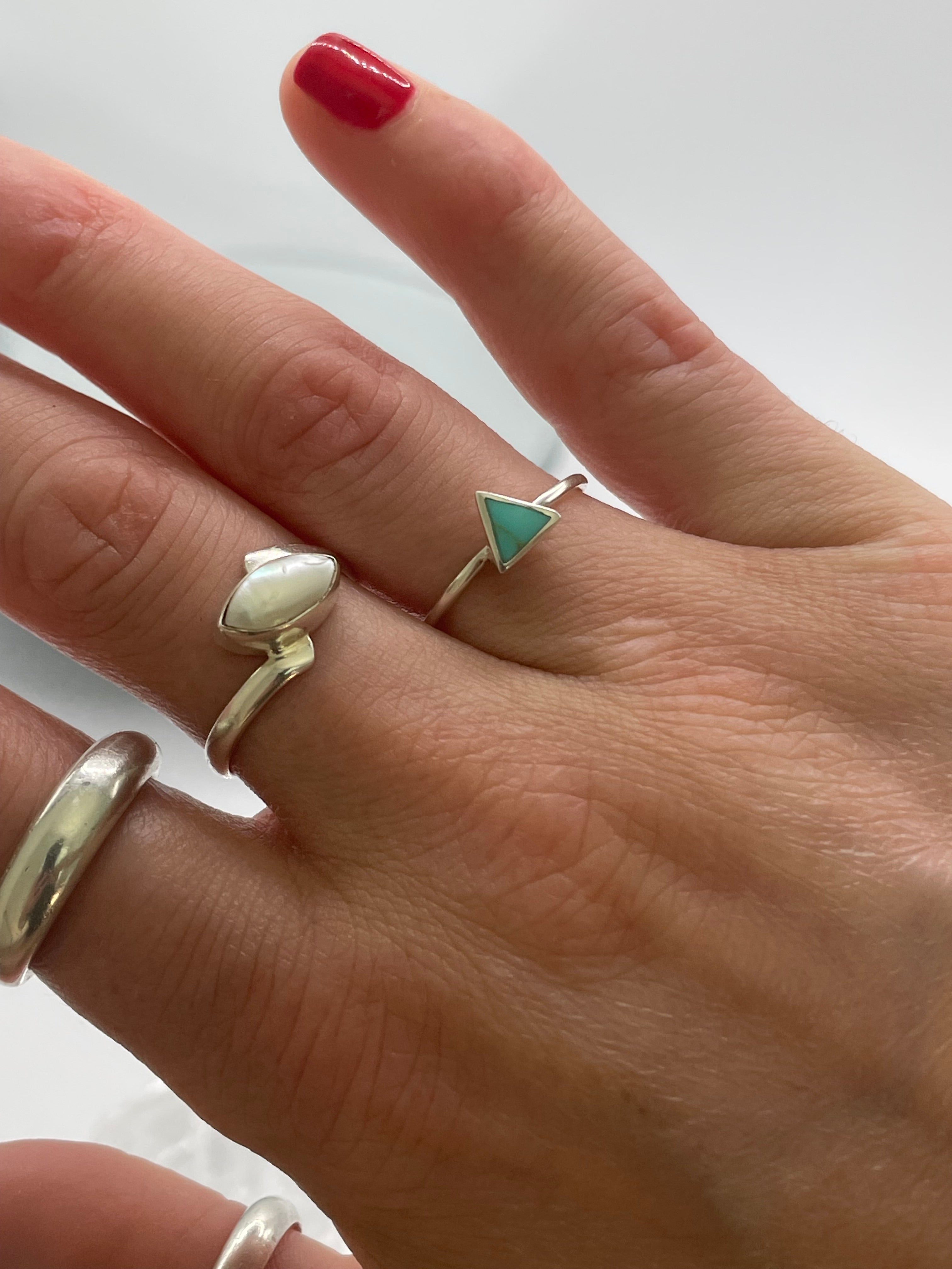 A Sliver of Turquoise Ring