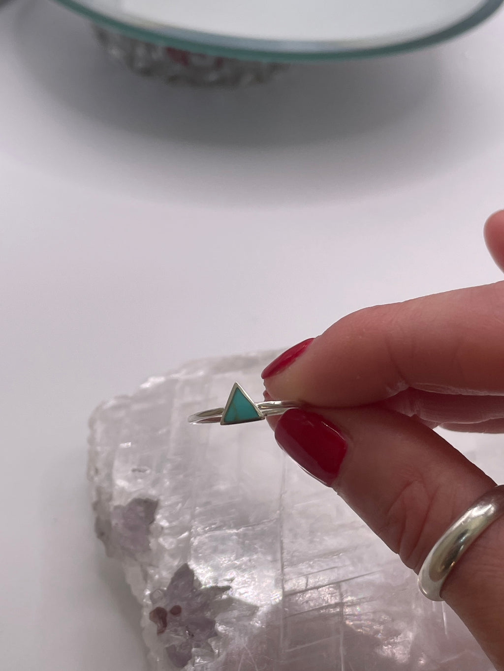 A Sliver of Turquoise Ring