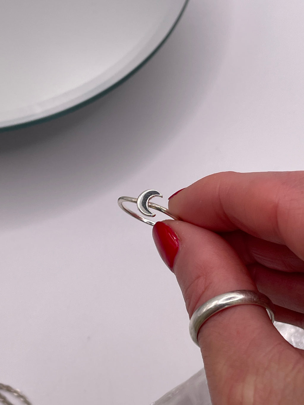 Baby Crescent Moon Ring