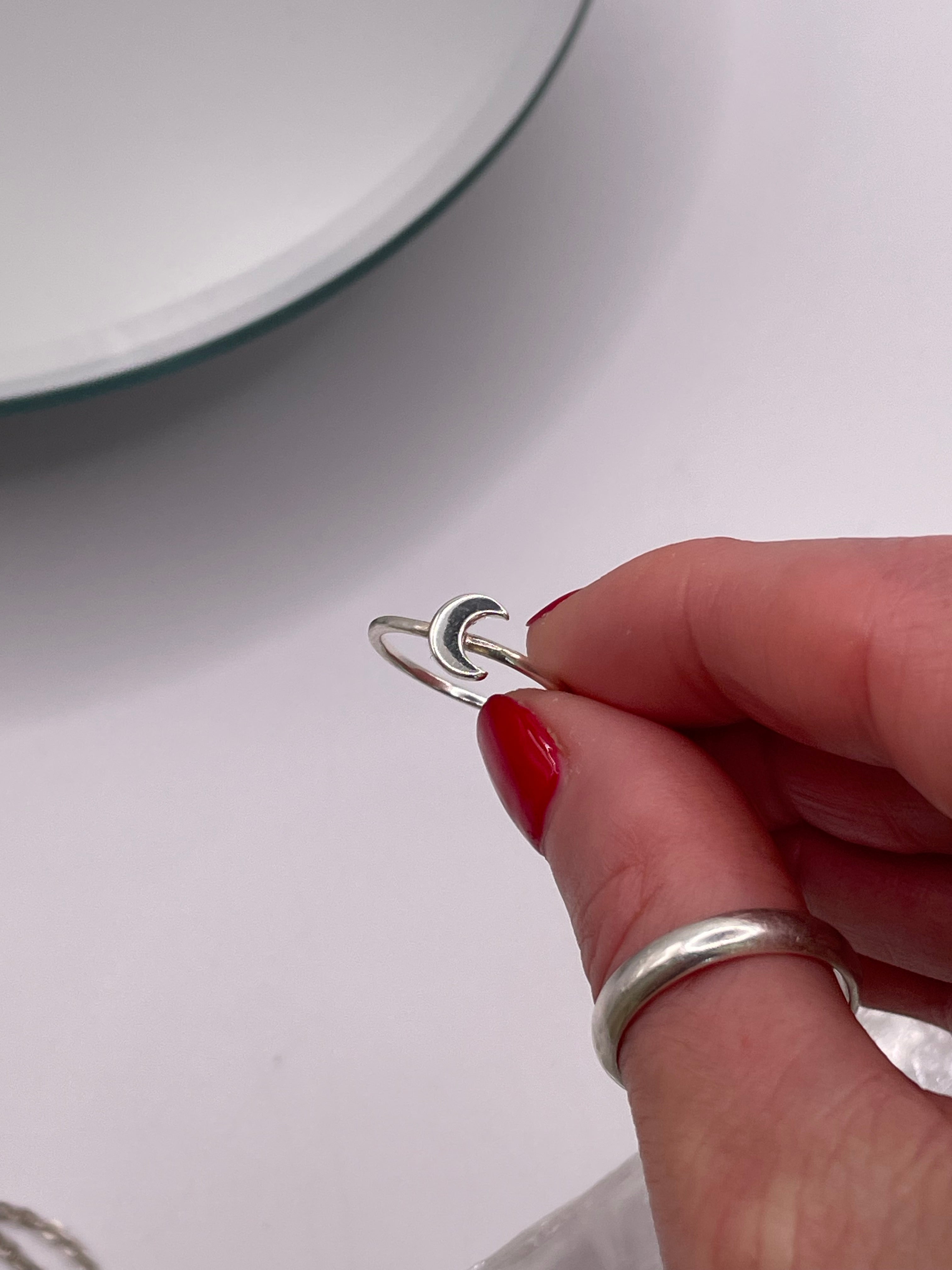 Baby Crescent Moon Ring