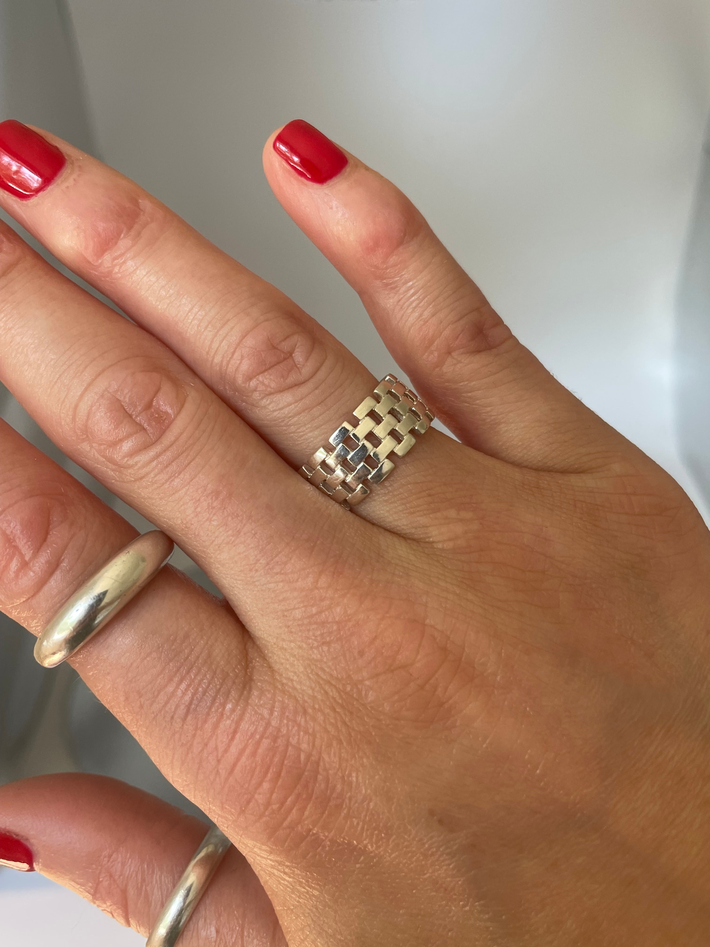 Silver Weave Ring
