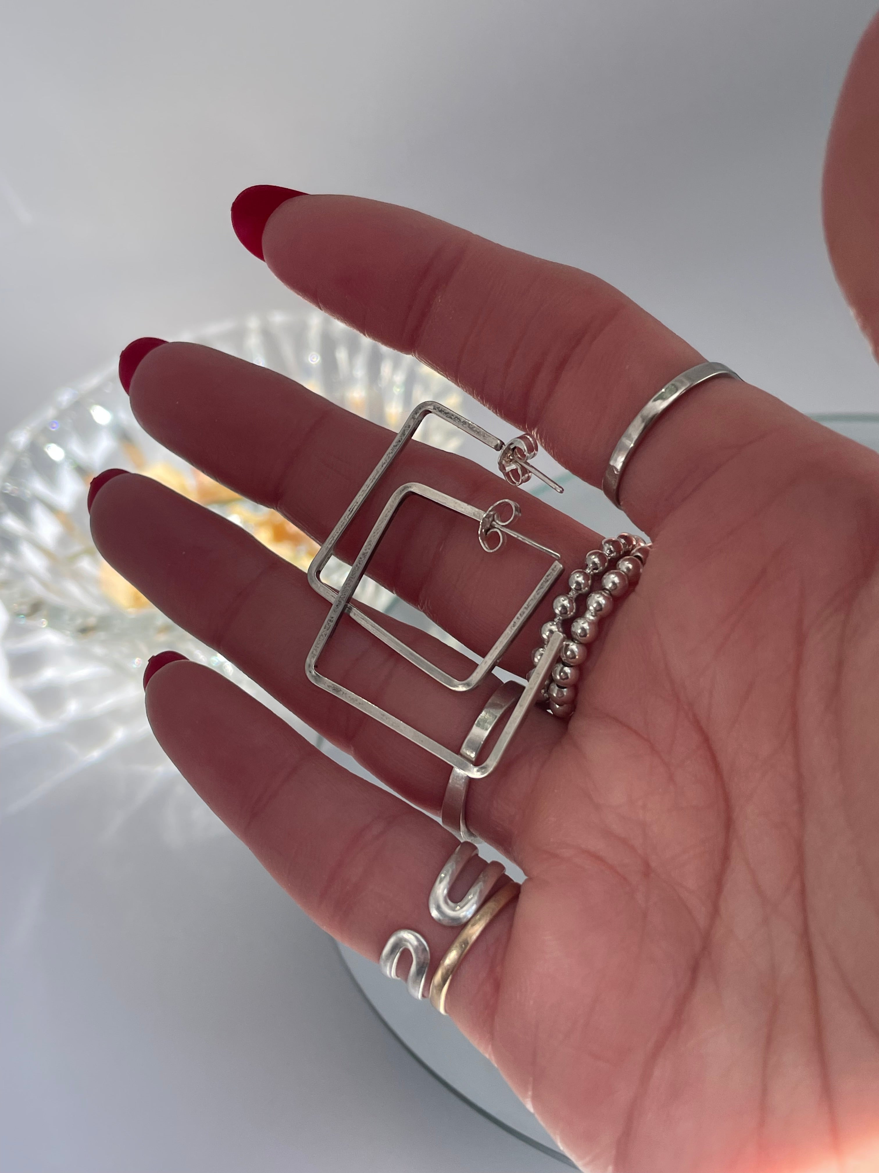 Square Hoop Earrings