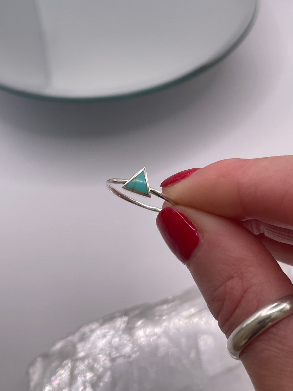 A Sliver of Turquoise Ring