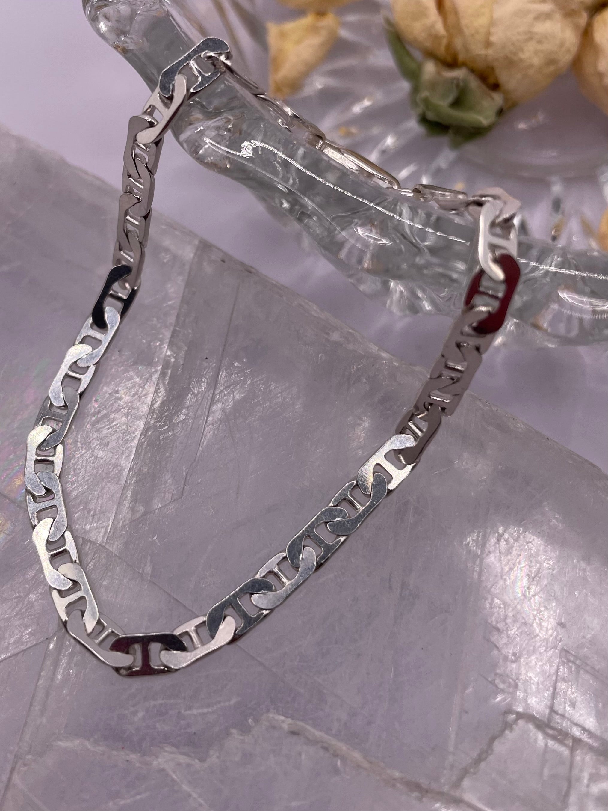 Italian Silver Mariner Link Bracelet