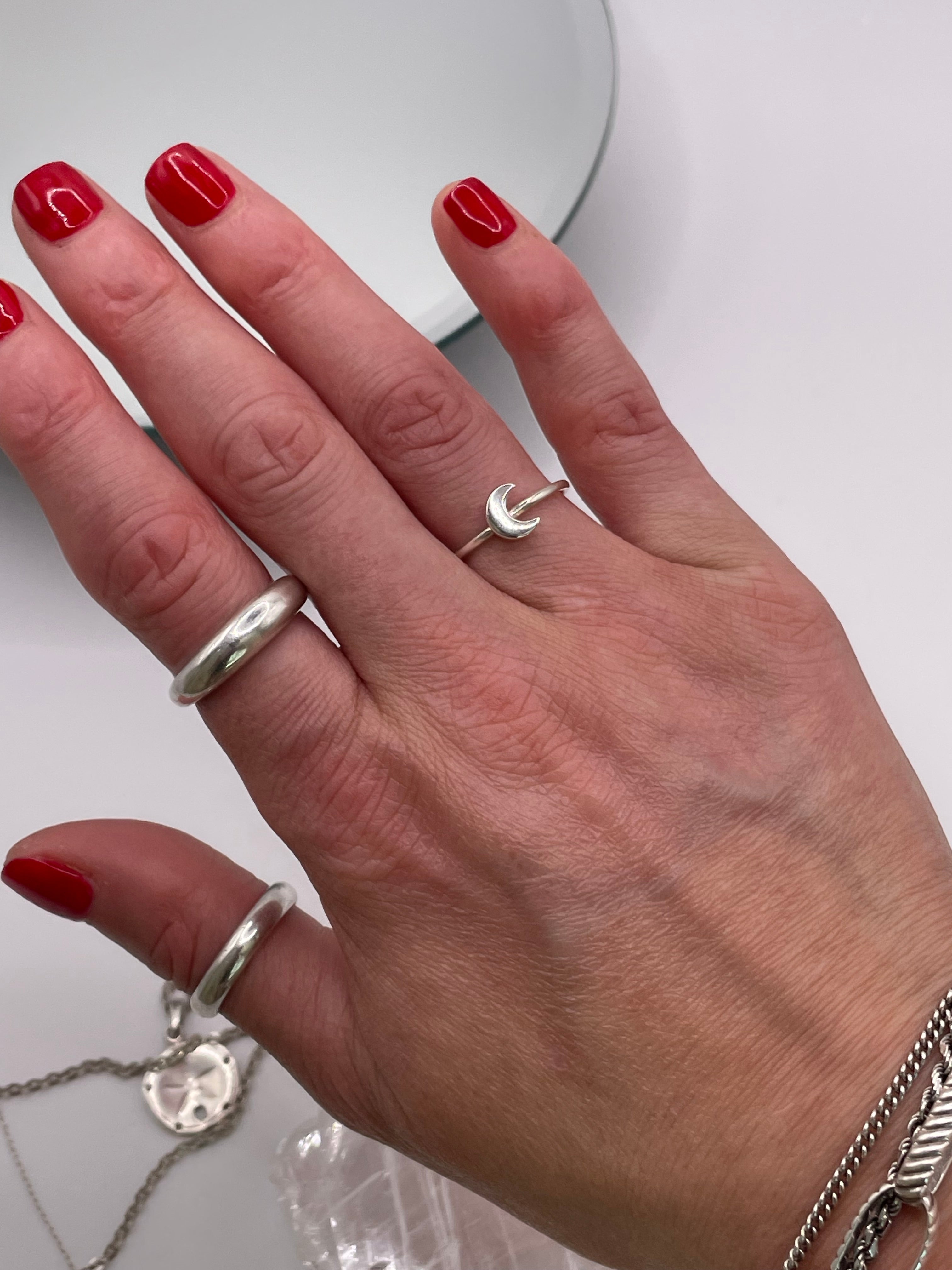 Baby Crescent Moon Ring