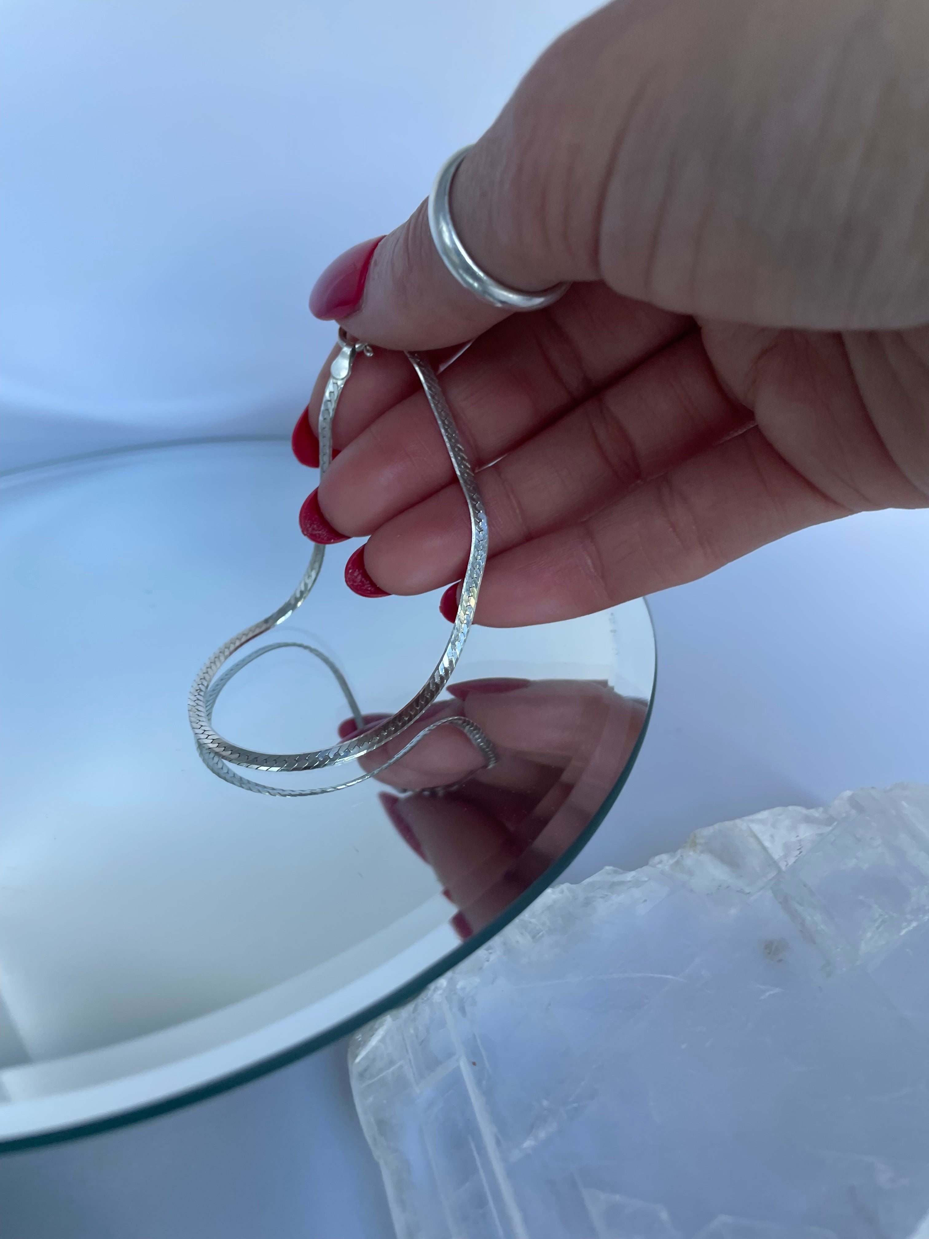 Vintage Sterling Silver Chain Bracelet