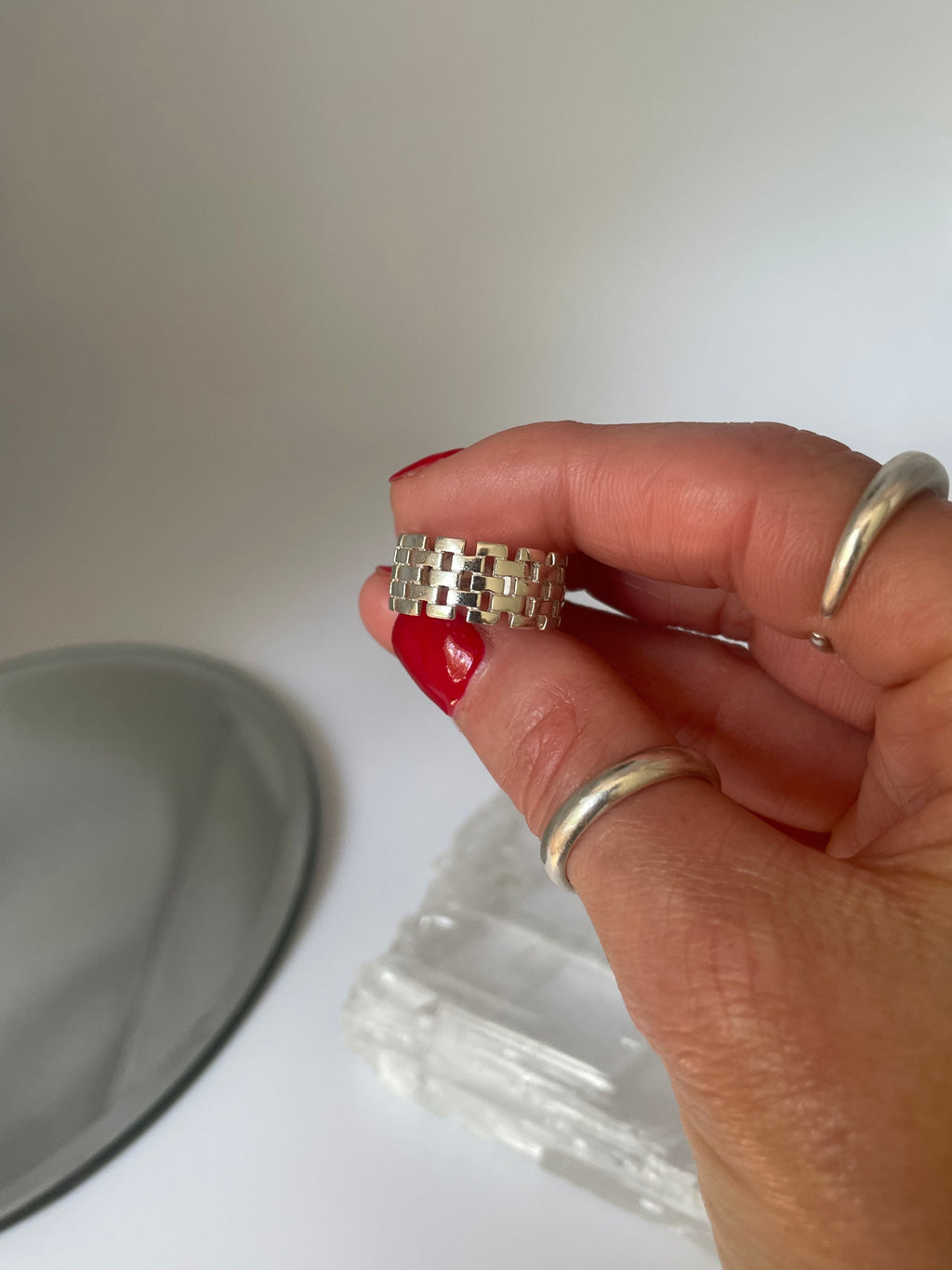 Silver Weave Ring