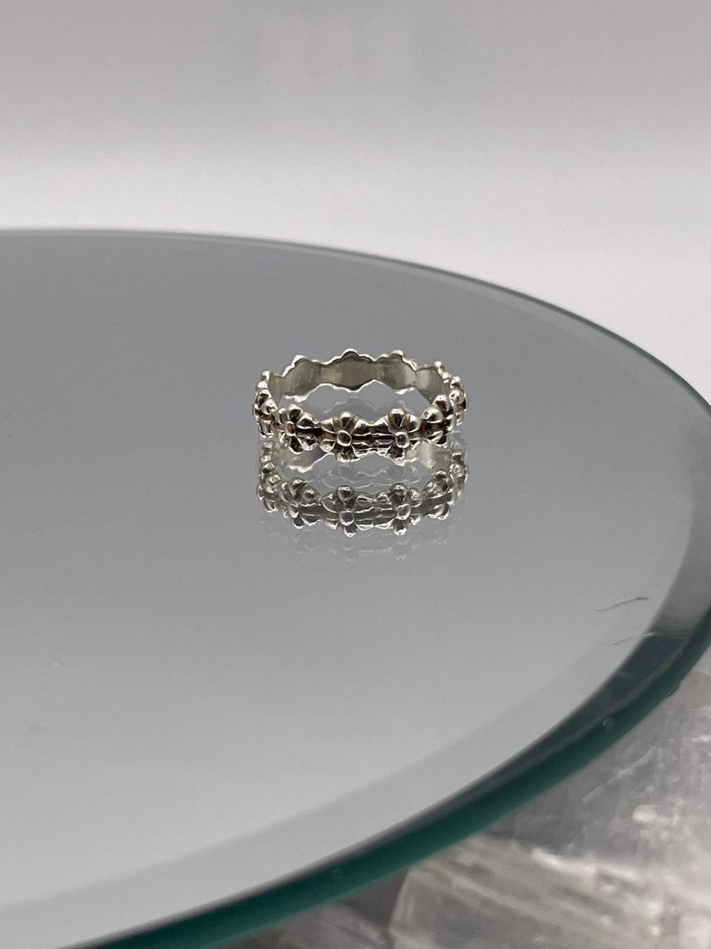 Sterling Silver Daisy Stacking Ring