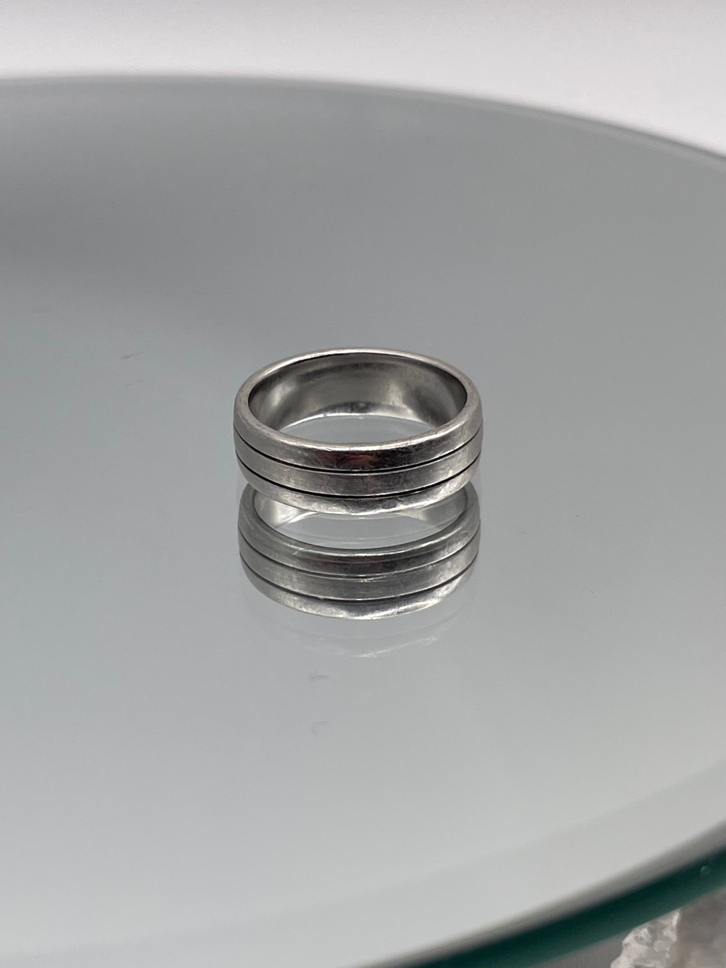 Sterling Silver Triple Band Minimal Stacking Ring