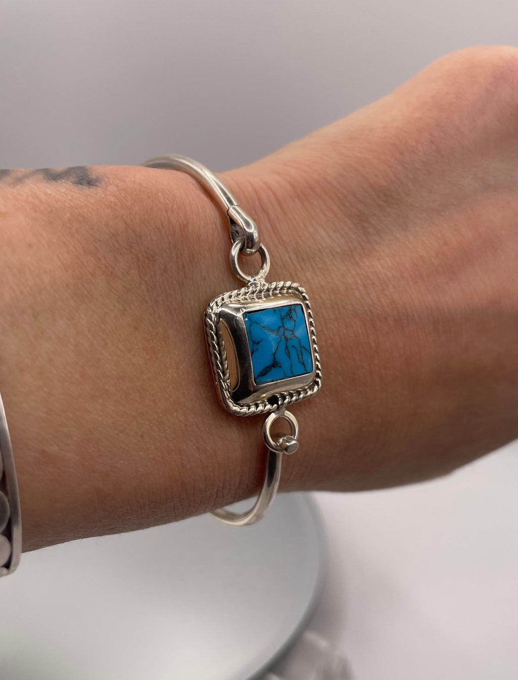 Sterling Silver Turquoise Bangle Bracelet