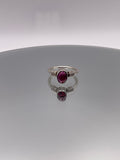 Sterling Silver Tourmaline Ring with Rope Detail