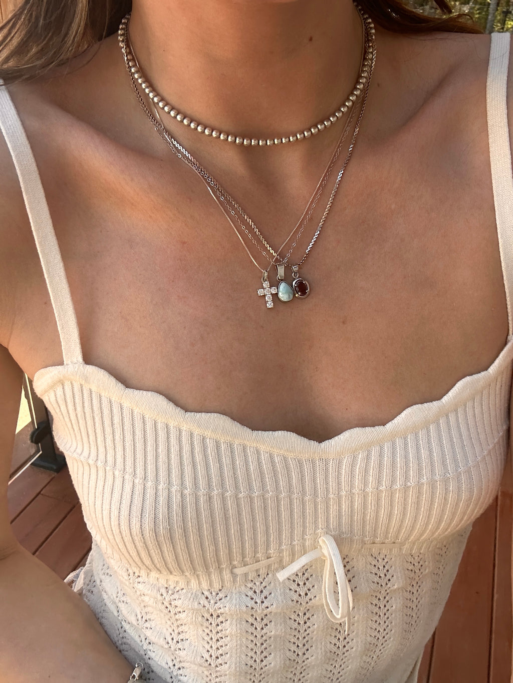 Classic CZ Cross Necklace