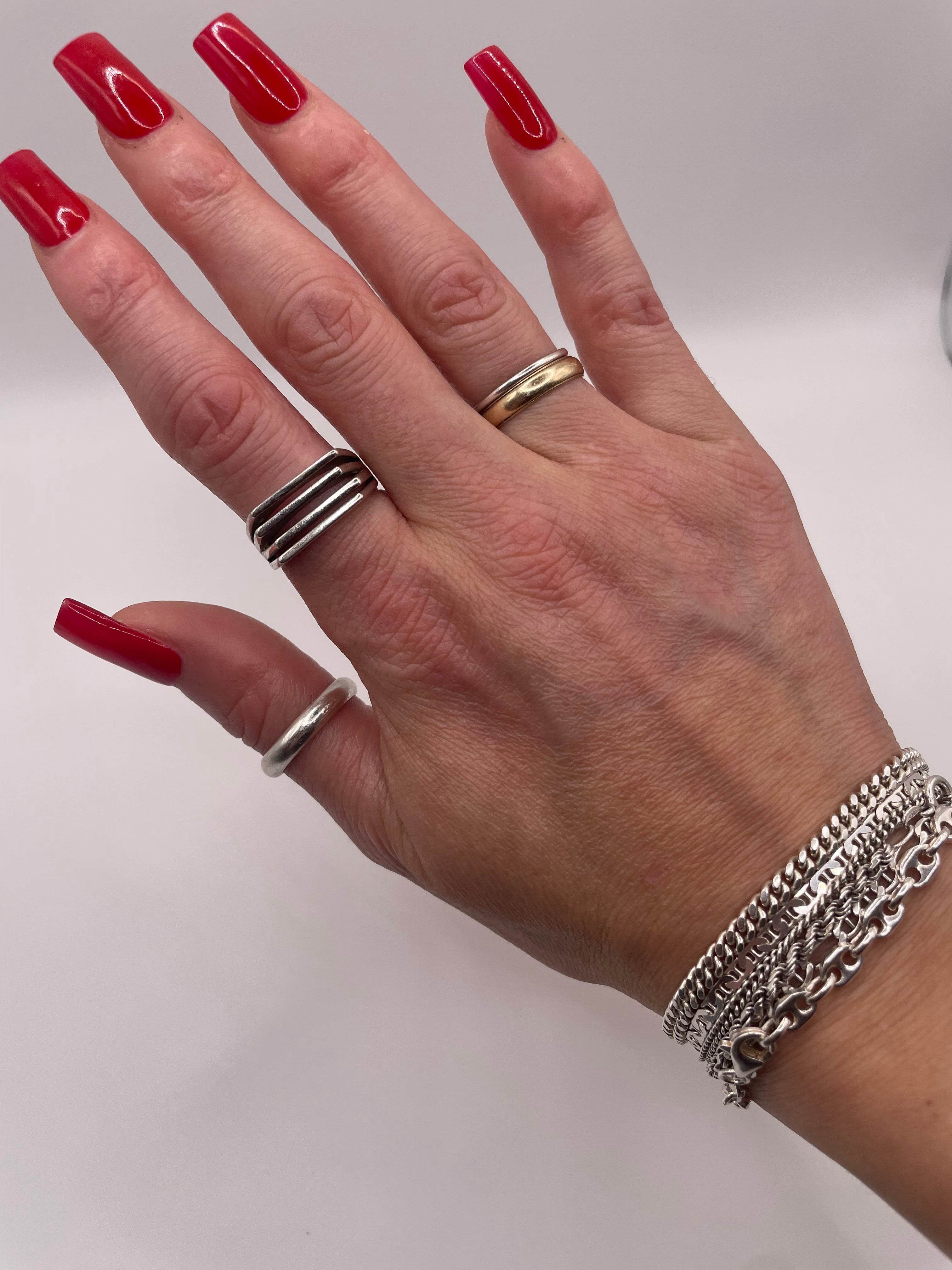 Sterling Silver Cage Ring