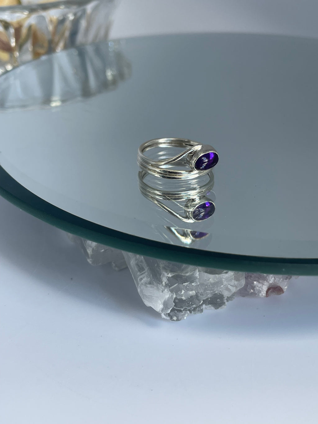 Eye of Horus Amethyst Ring