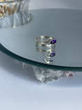 Eye of Horus Amethyst Ring