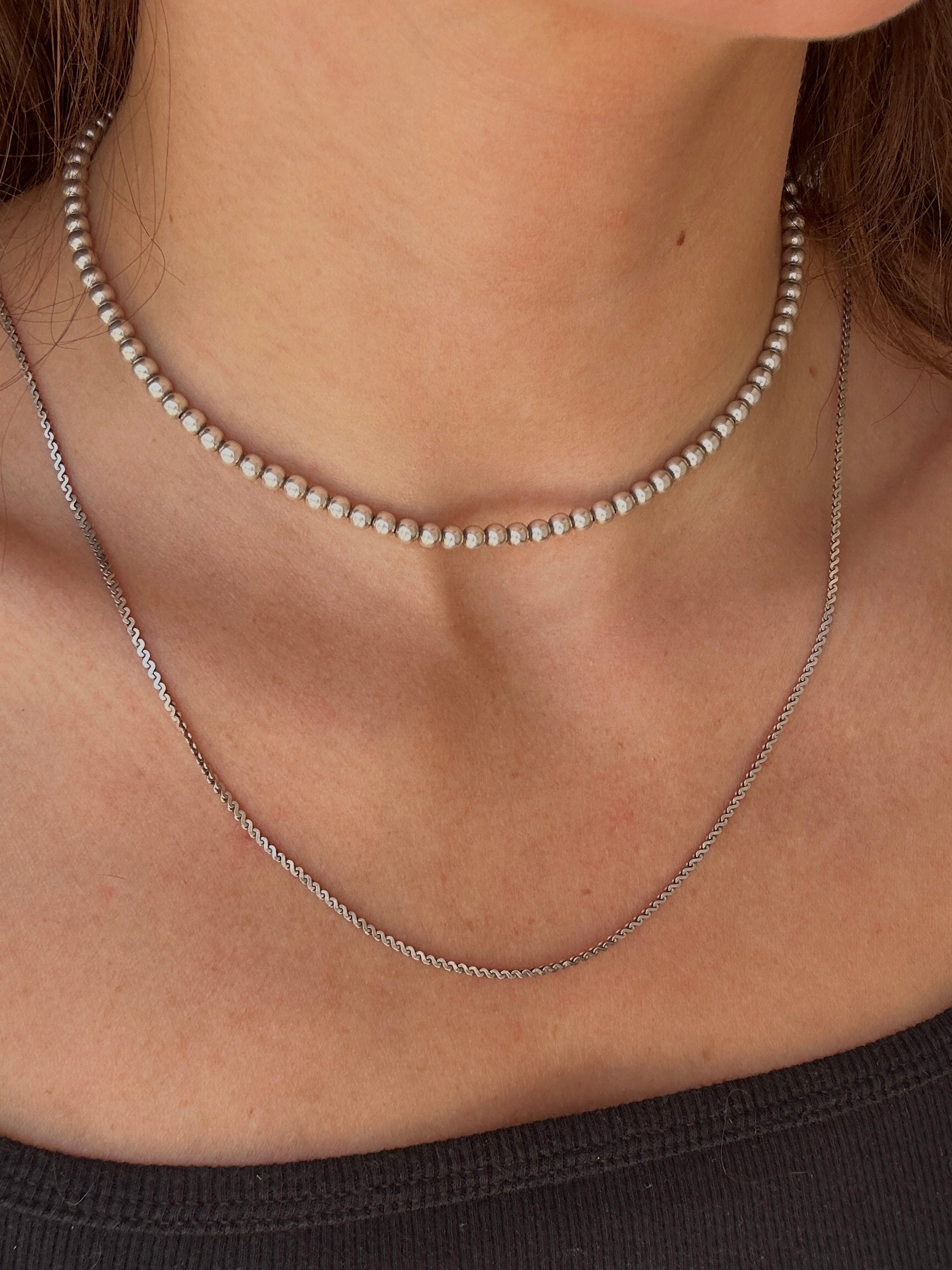 Sterling Silver S Link Layering Chain