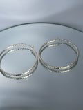 Sterling Silver Twisted Hoop Earrings