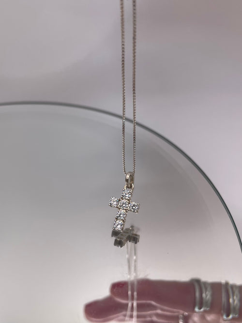 Classic CZ Cross Necklace