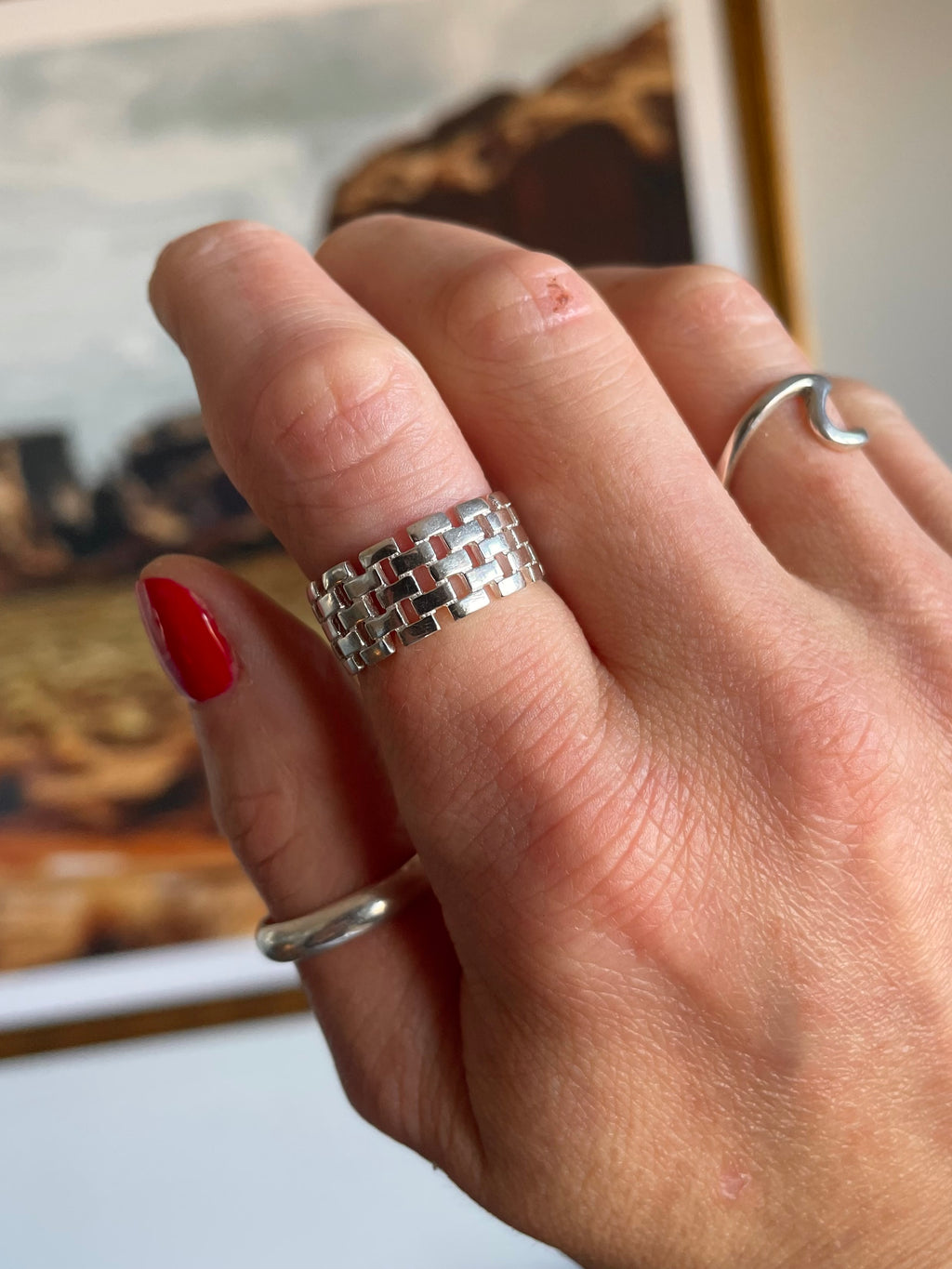 Silver Weave Ring